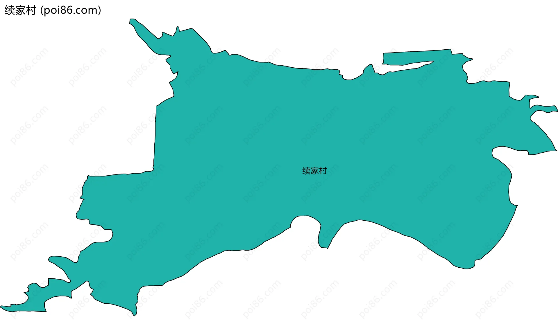 续家村边界地图