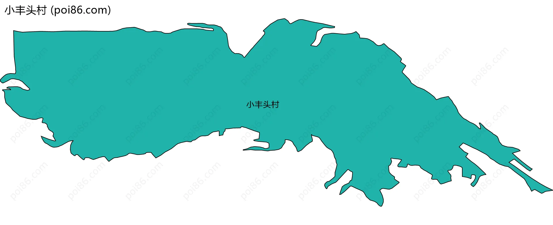 小丰头村边界地图