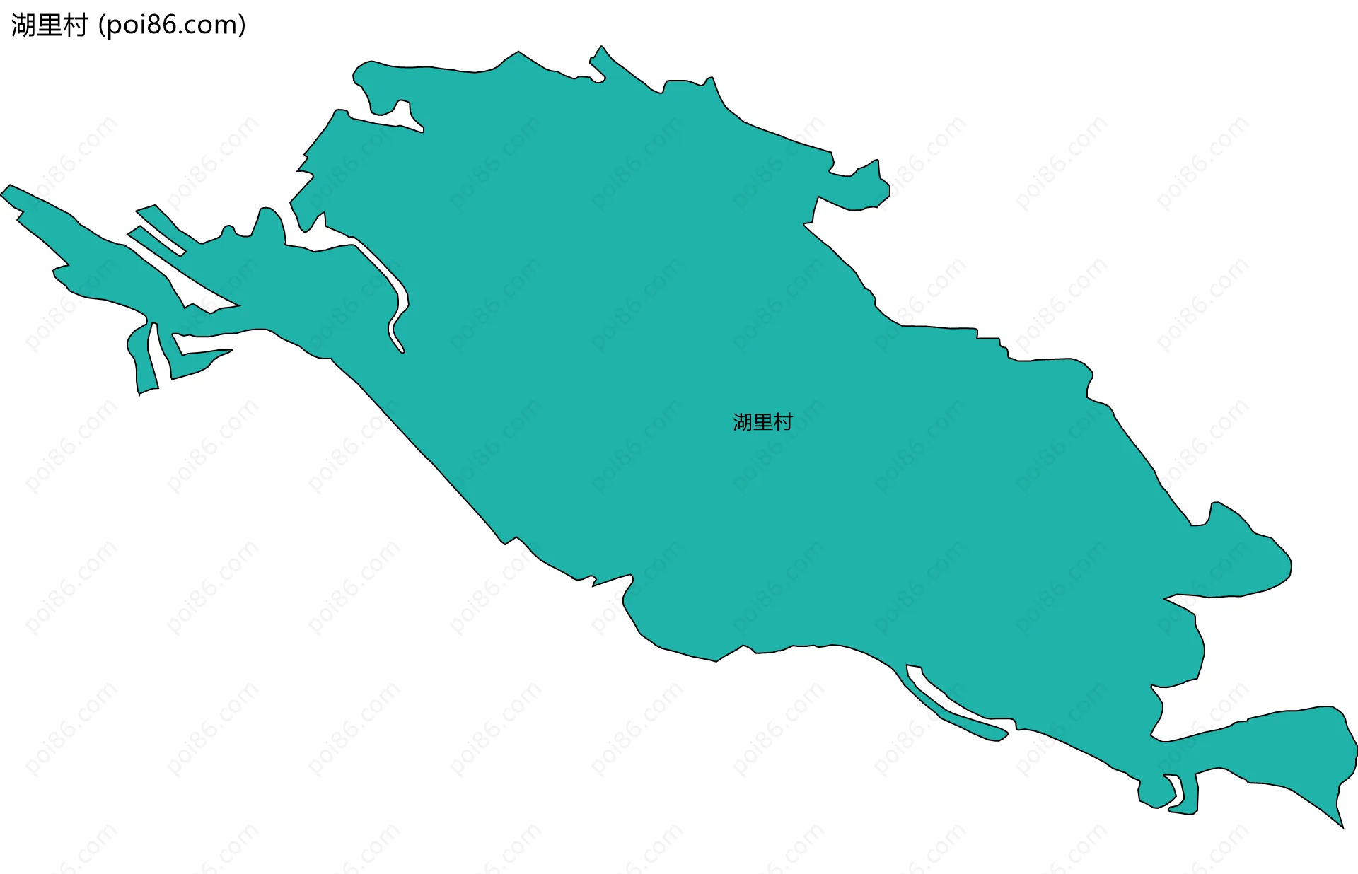 湖里村边界地图