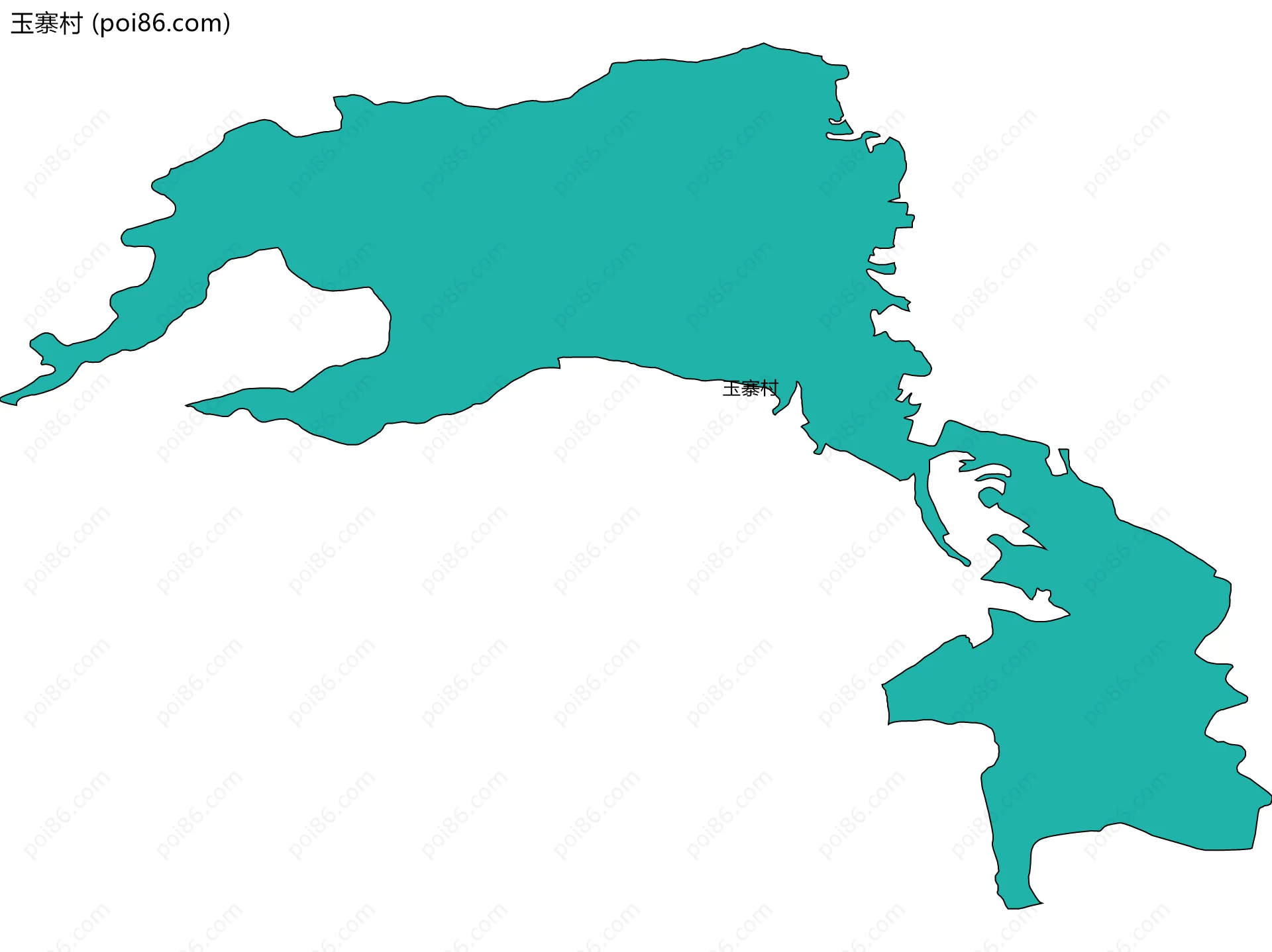 玉寨村边界地图