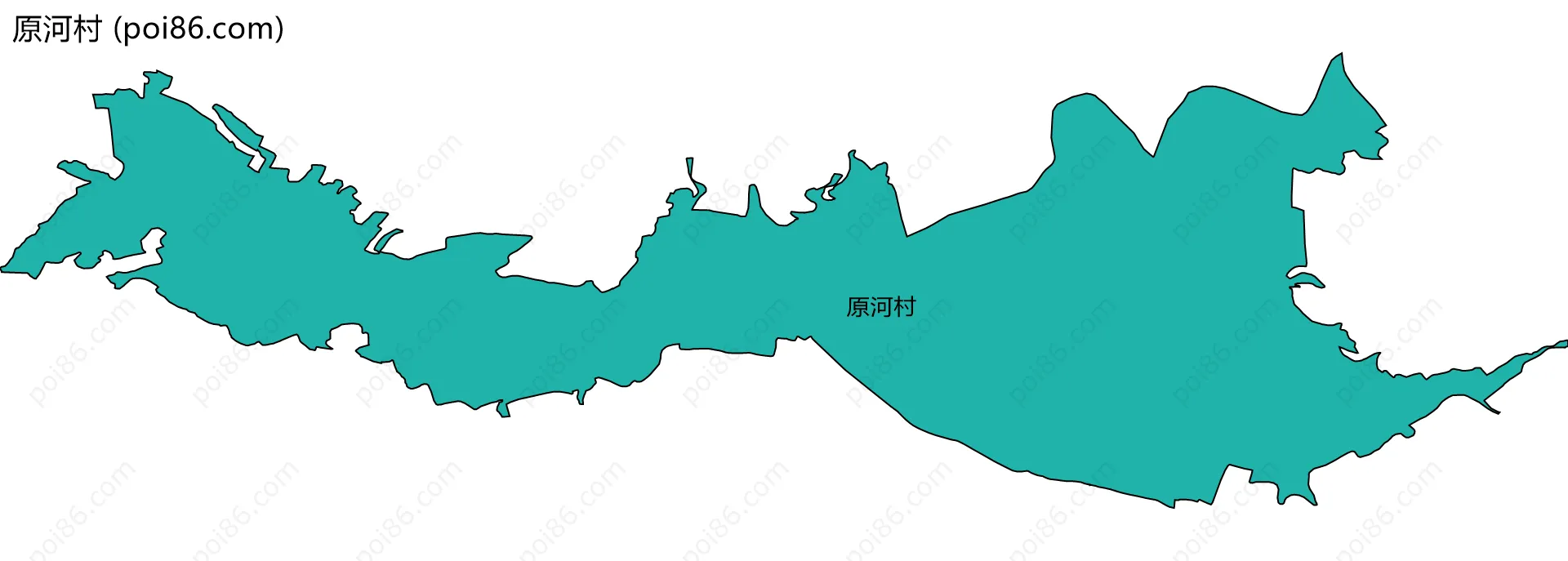 原河村边界地图