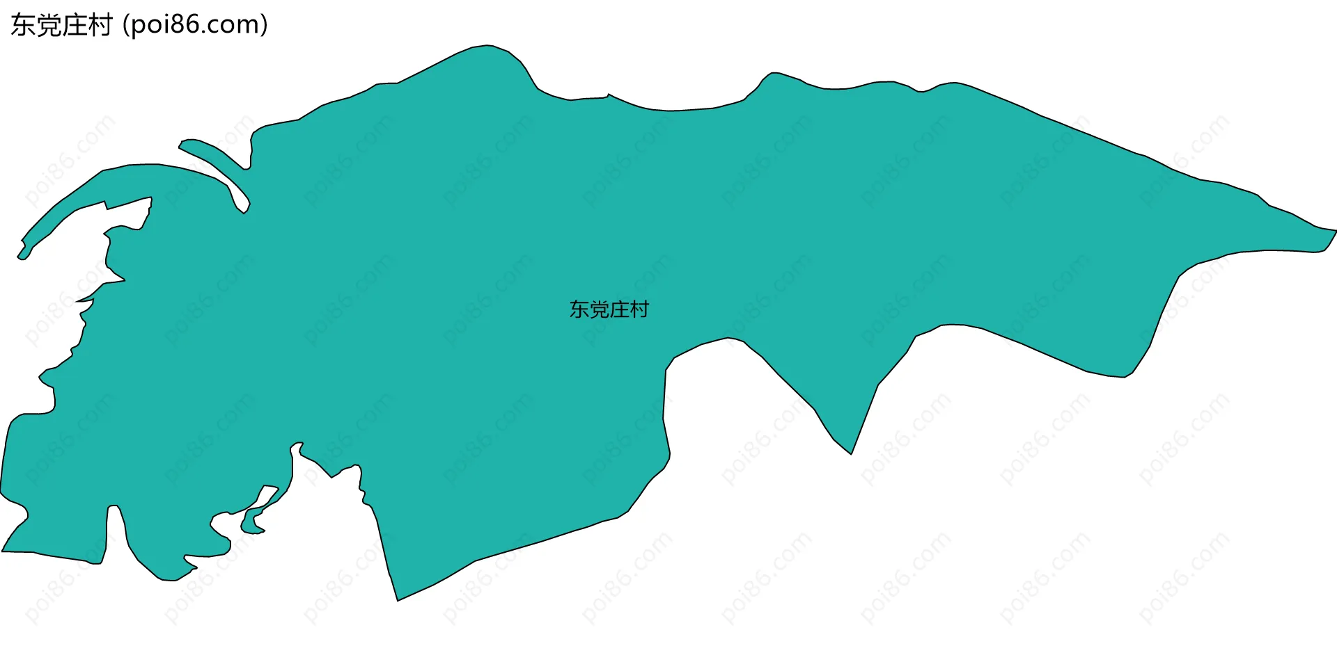 东党庄村边界地图