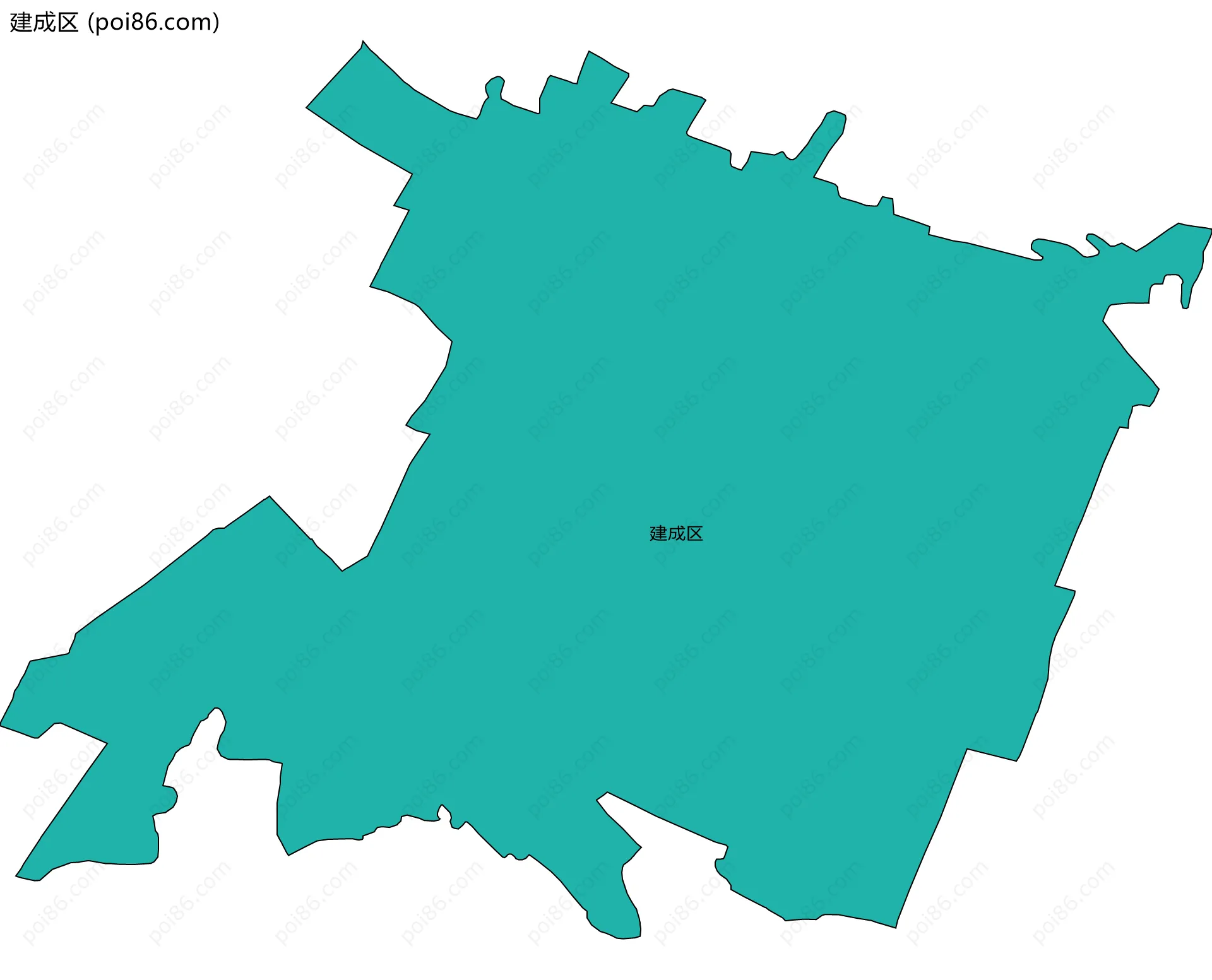建成区边界地图