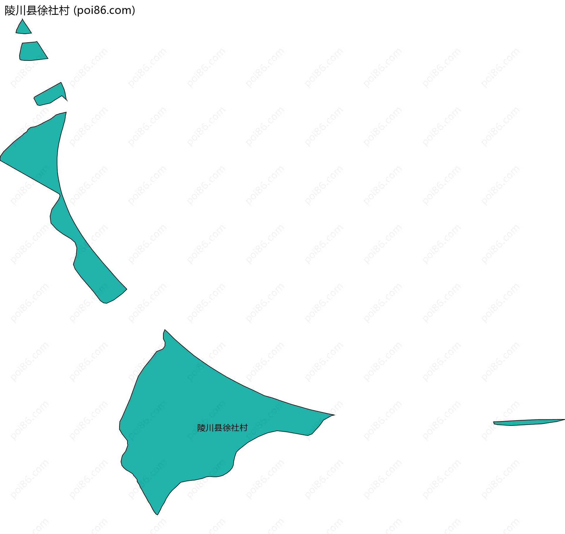 陵川县徐社村边界地图