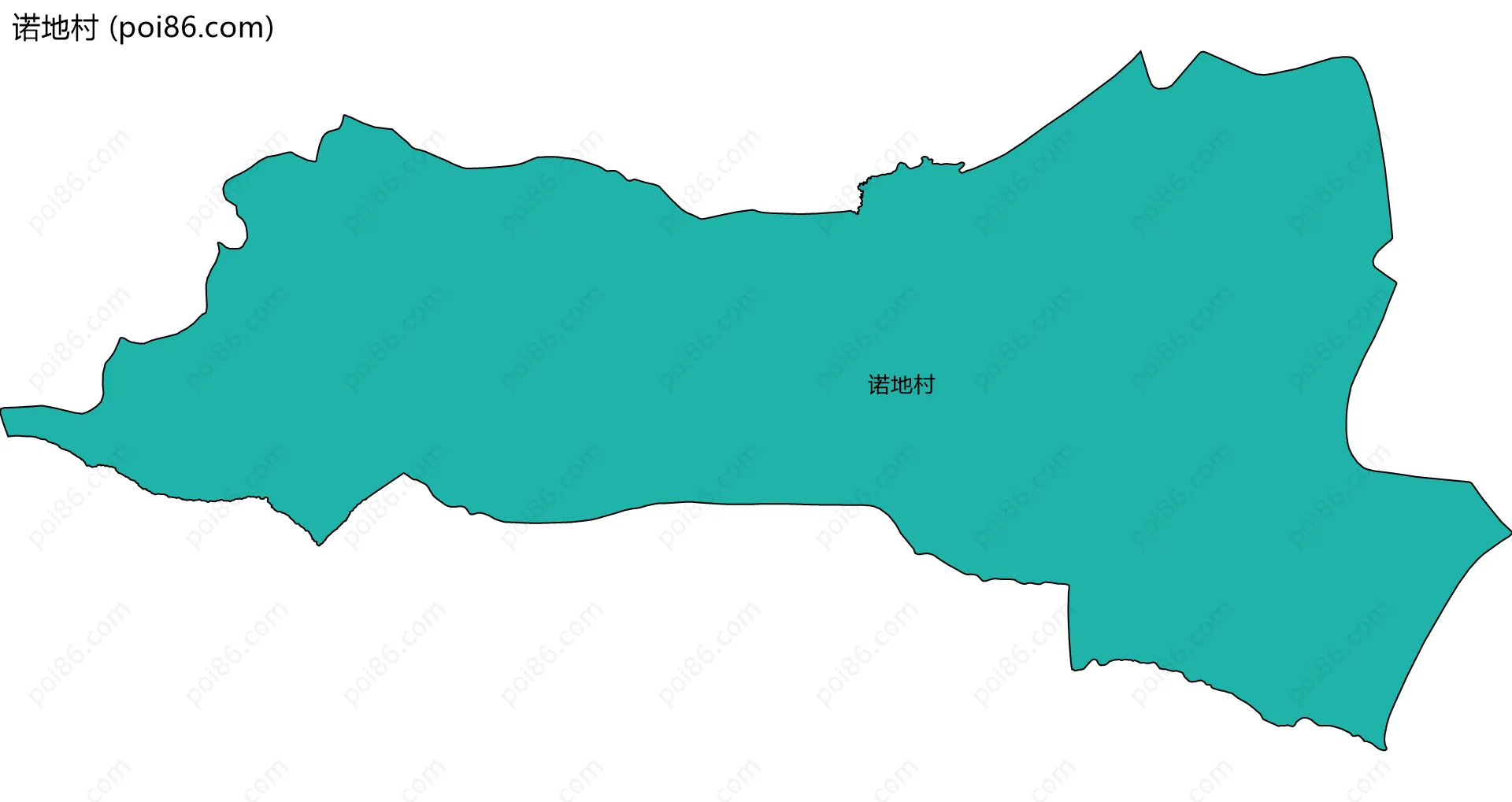 诺地村边界地图