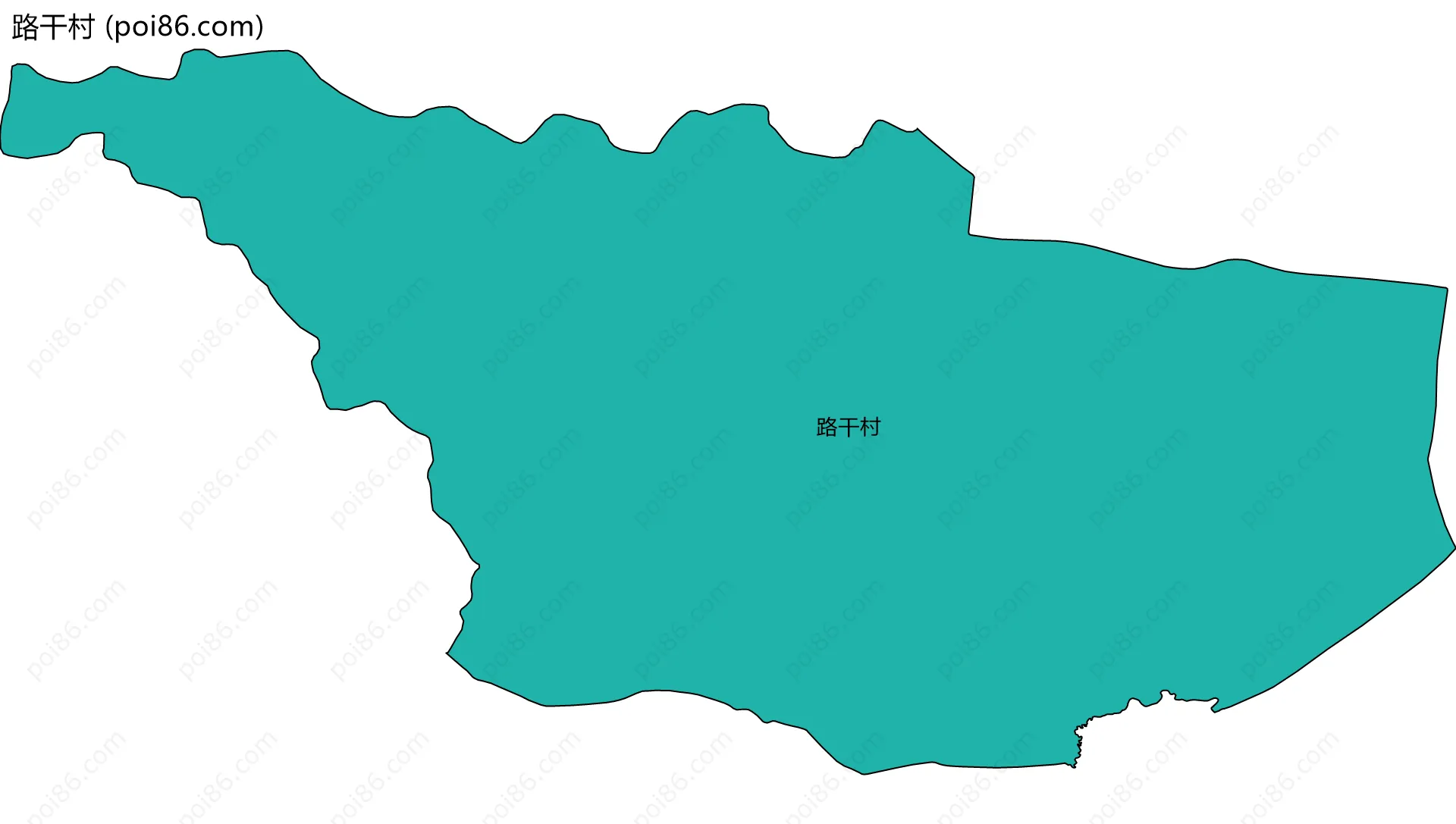 路干村边界地图