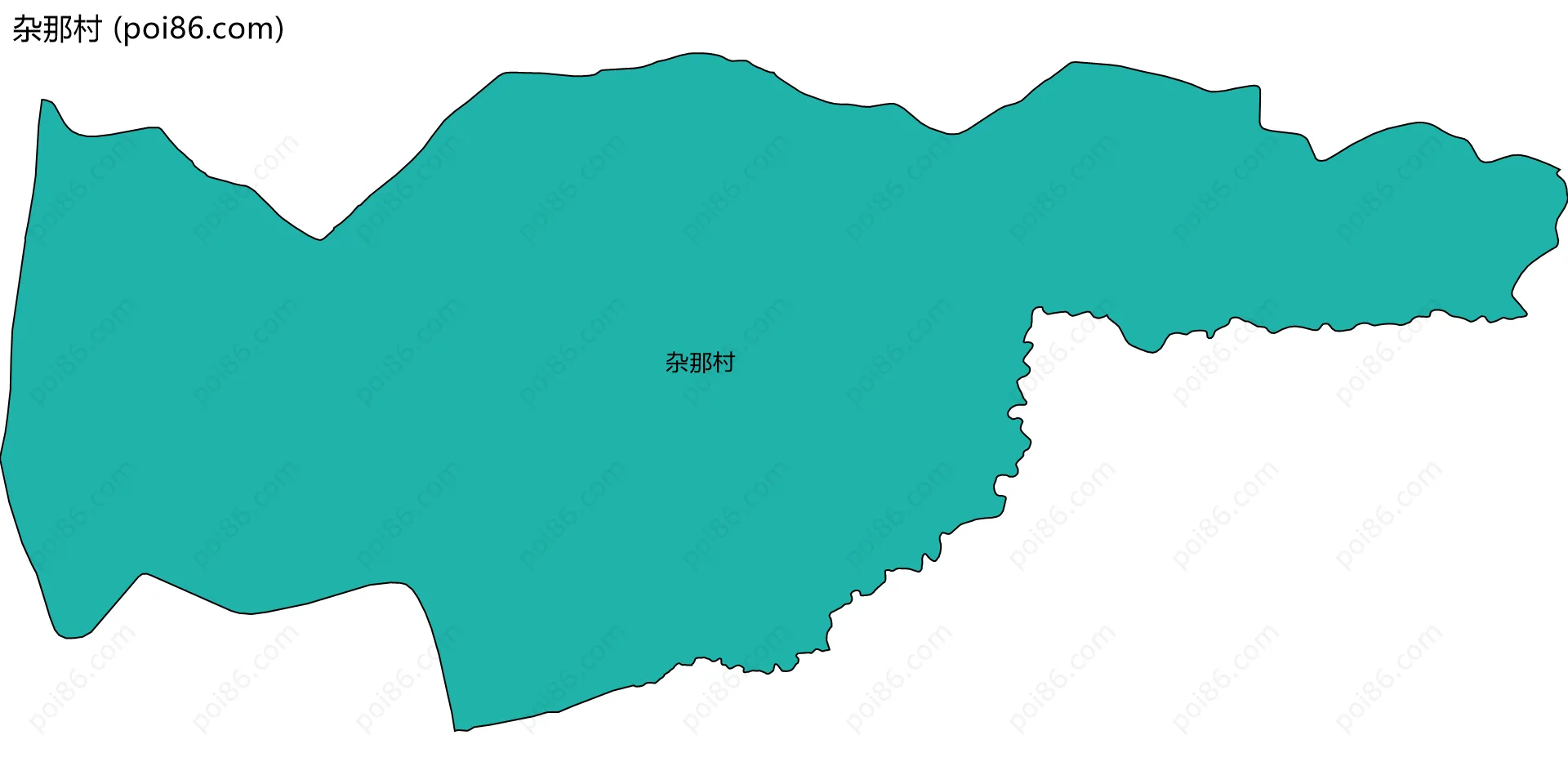 杂那村边界地图
