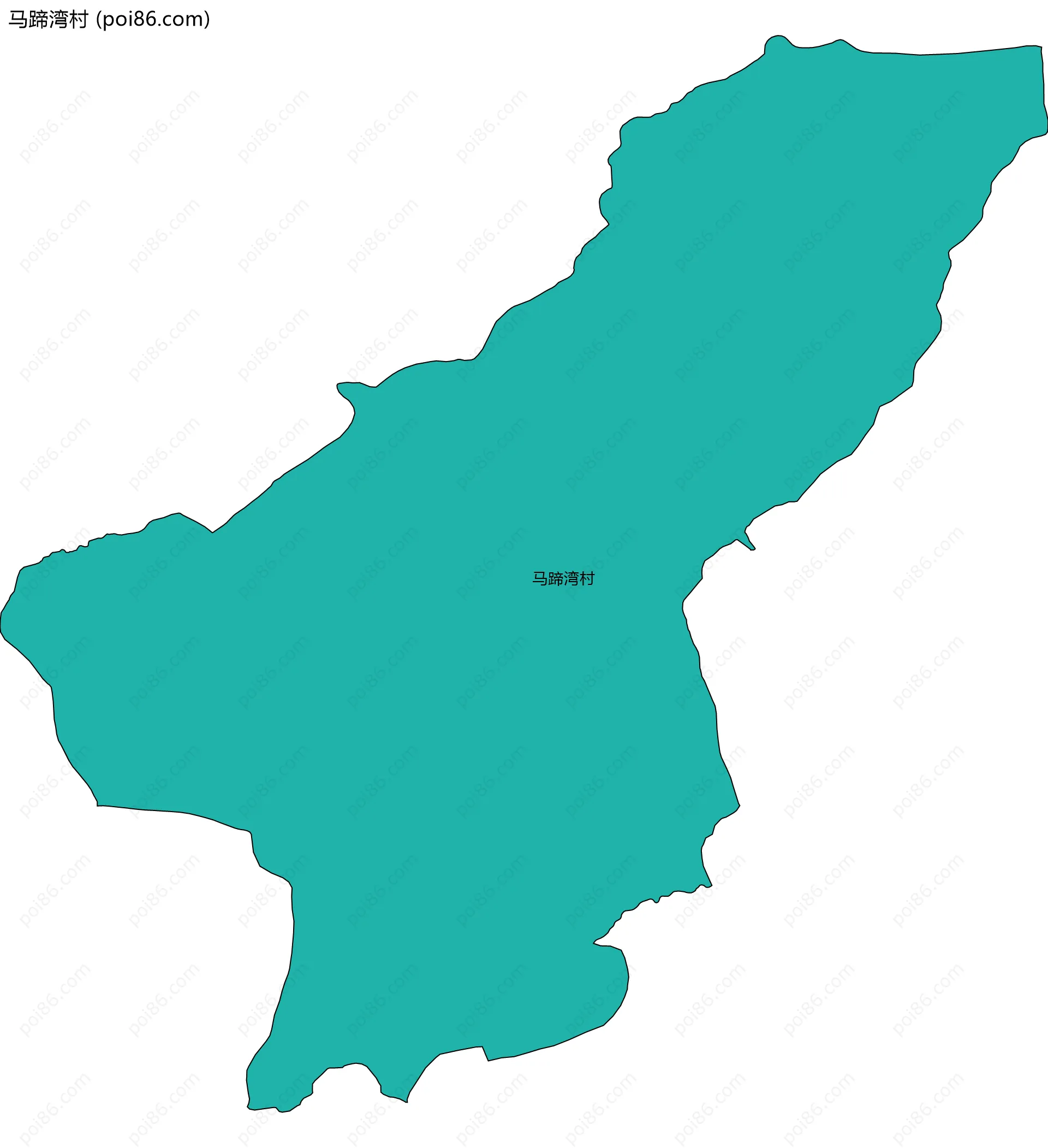 马蹄湾村边界地图