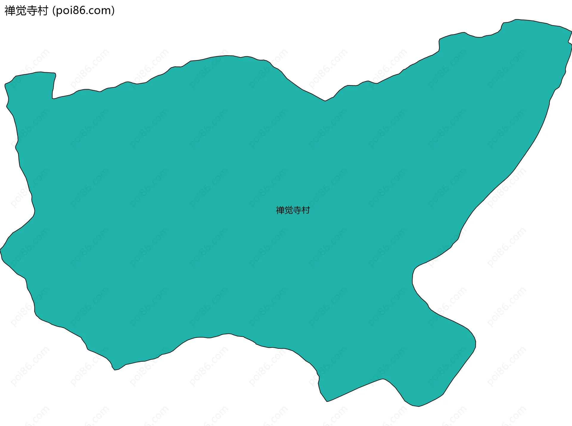 禅觉寺村边界地图