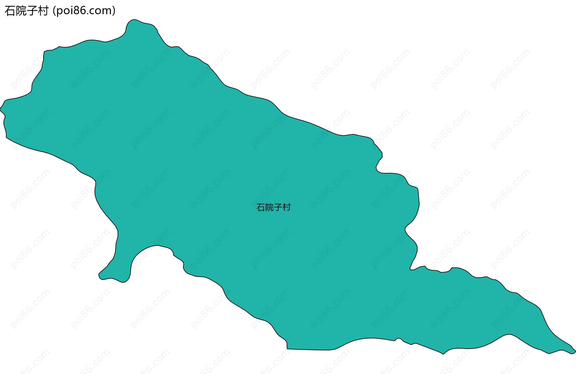 石院子村边界地图