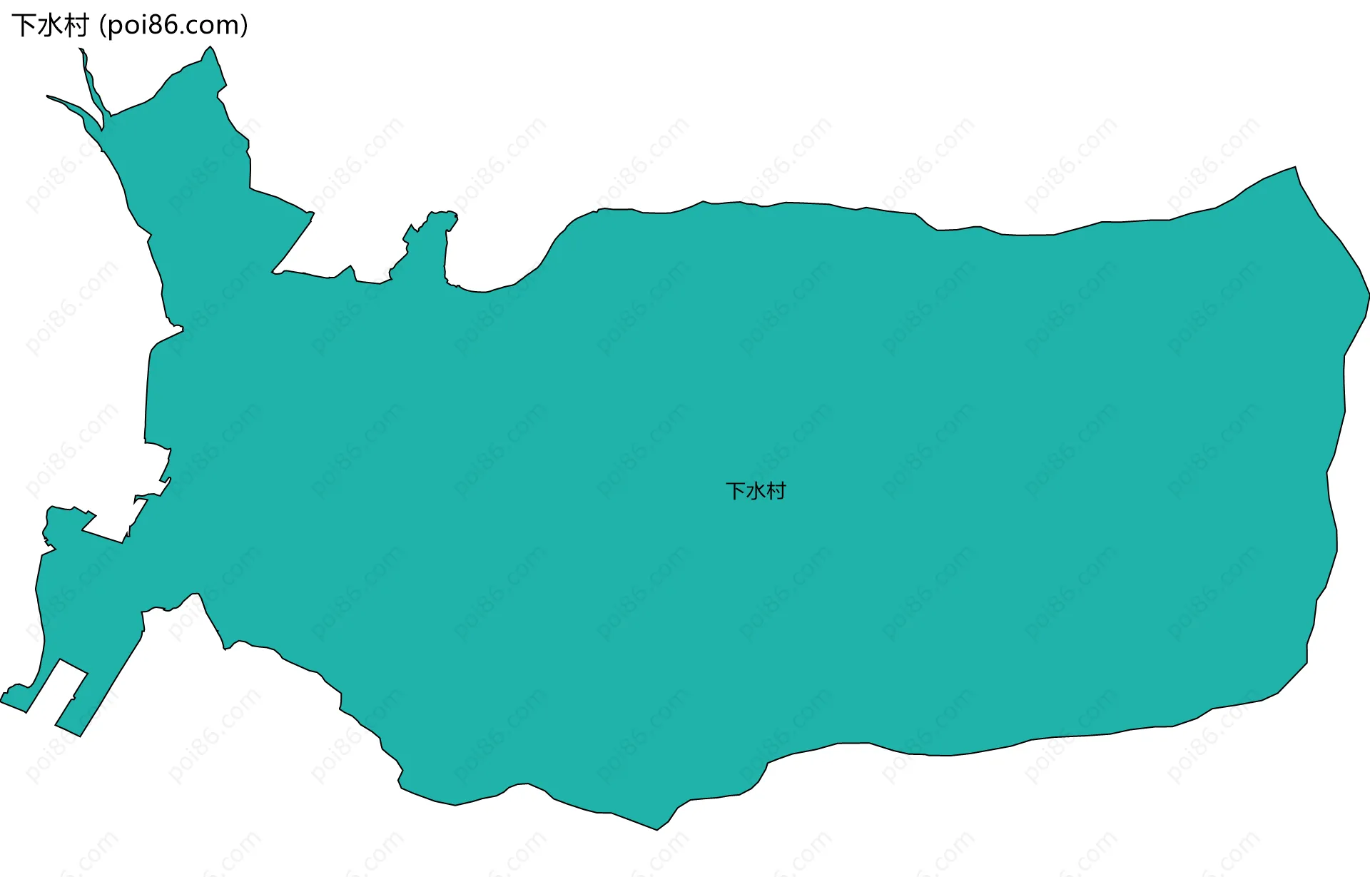 下水村边界地图