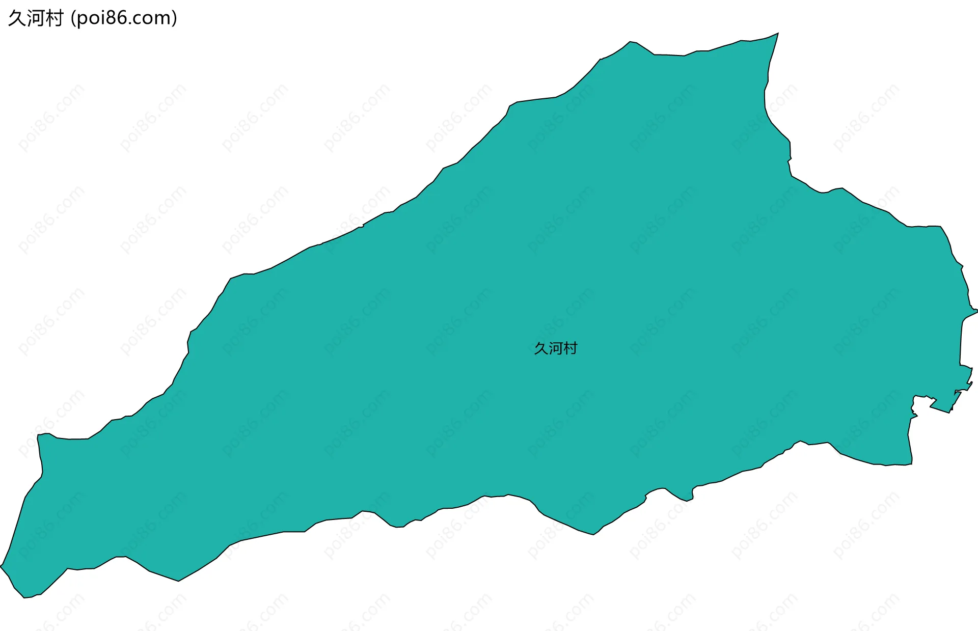 久河村边界地图