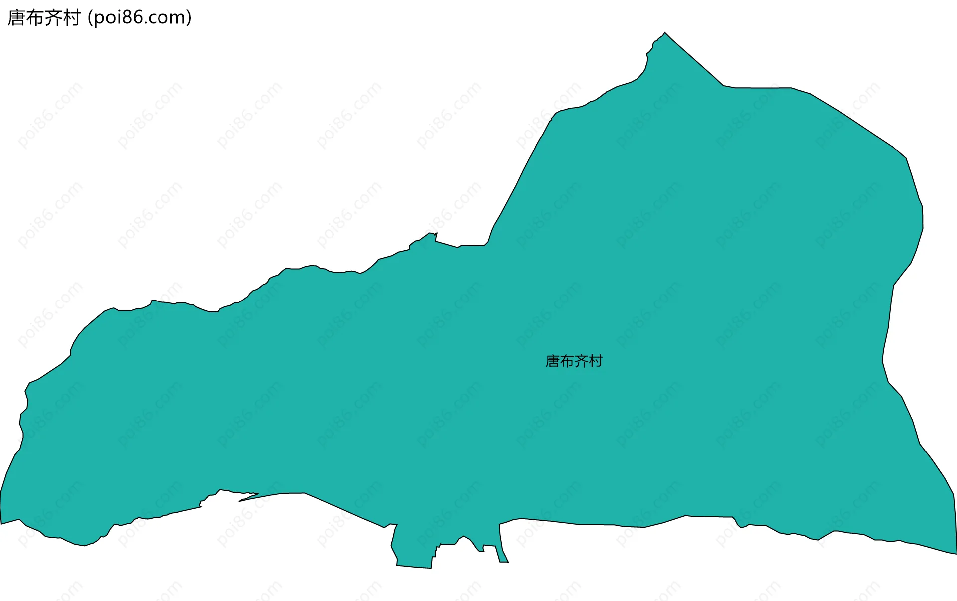 唐布齐村边界地图