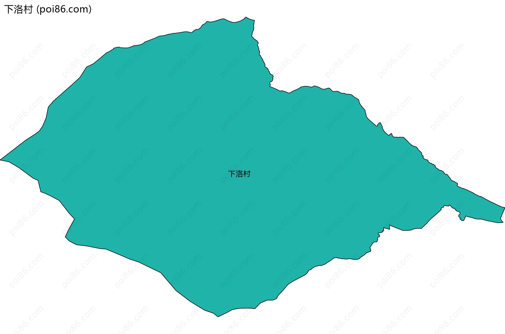 下洛村边界地图