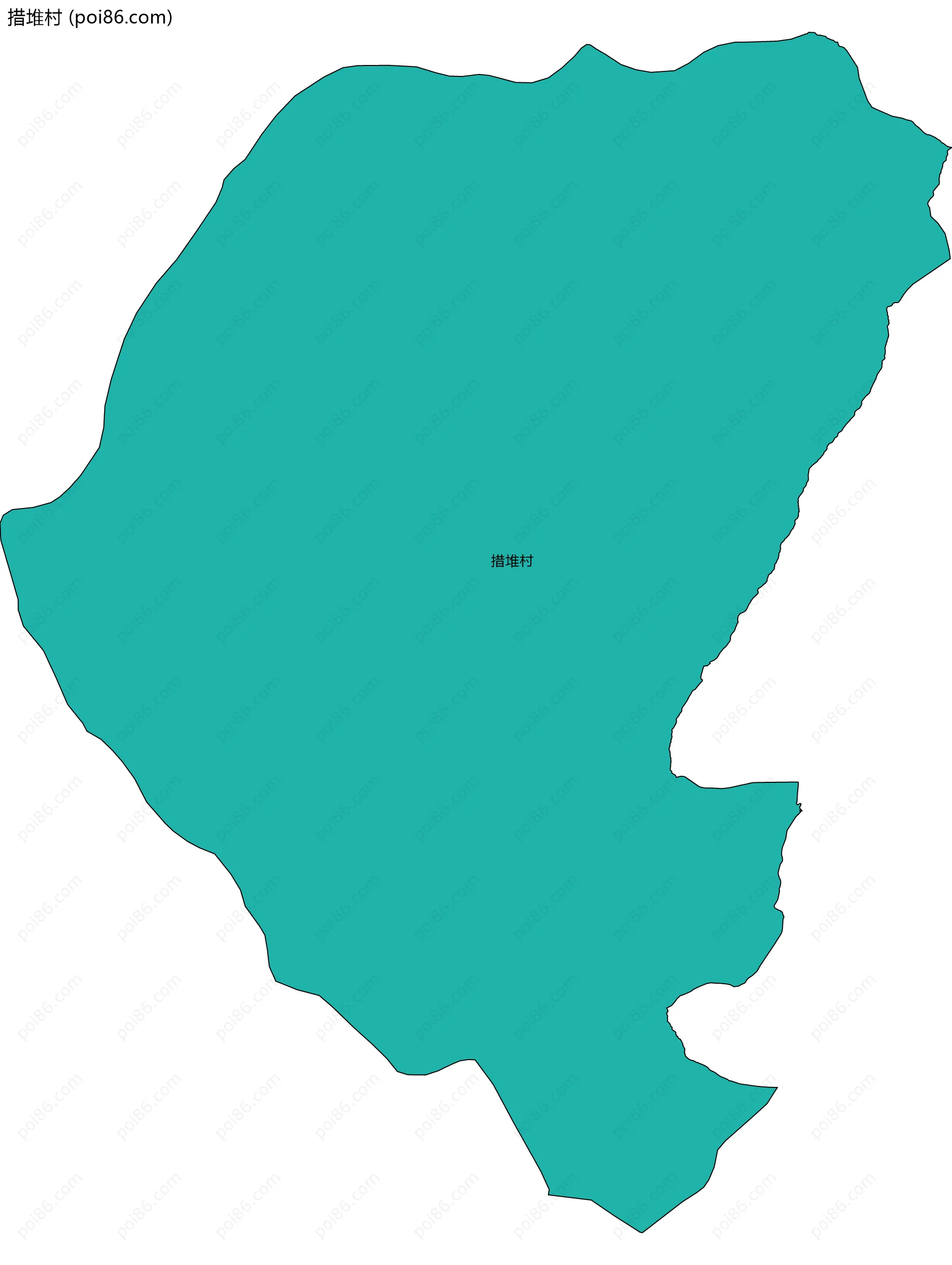 措堆村边界地图