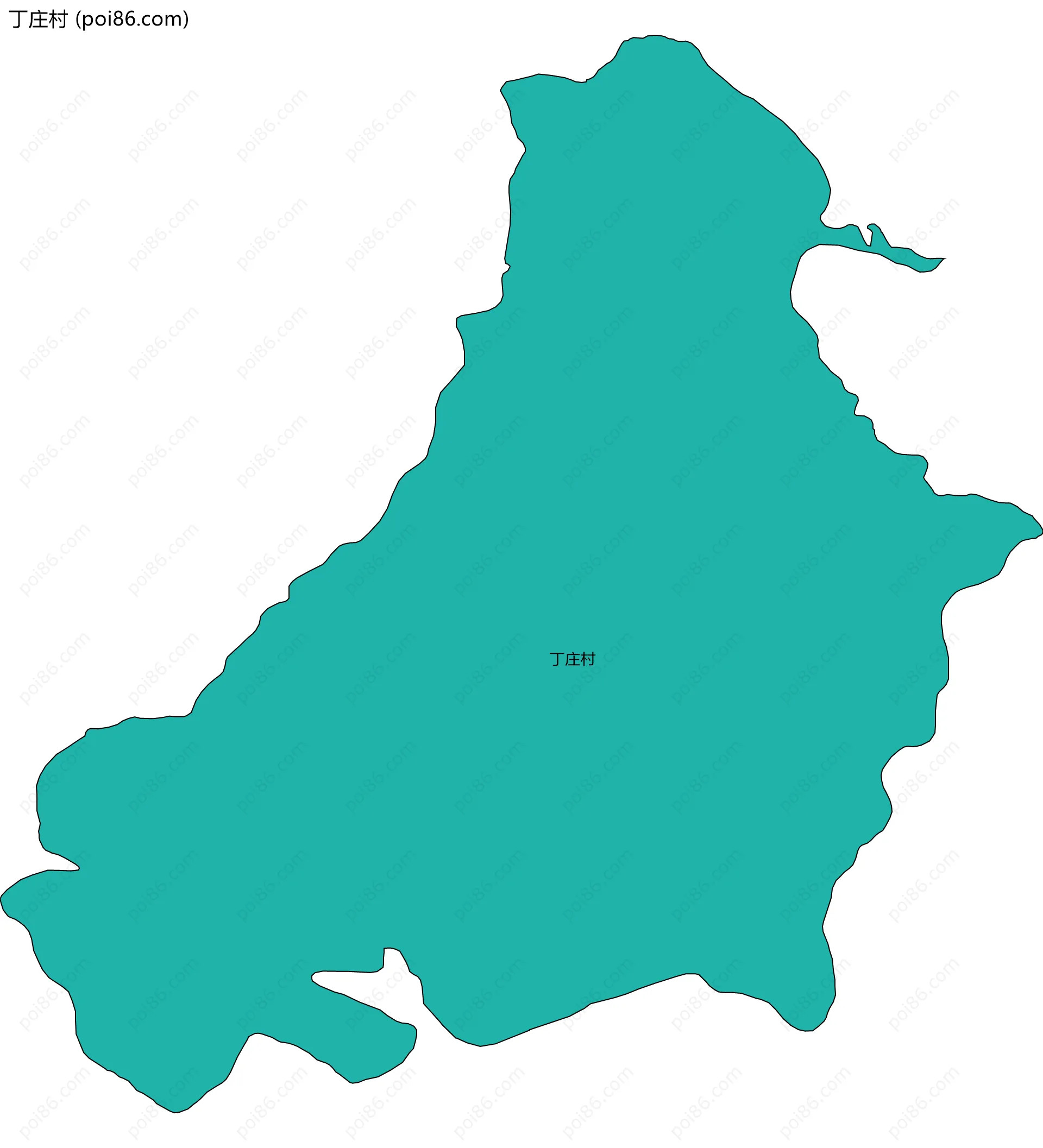 丁庄村边界地图