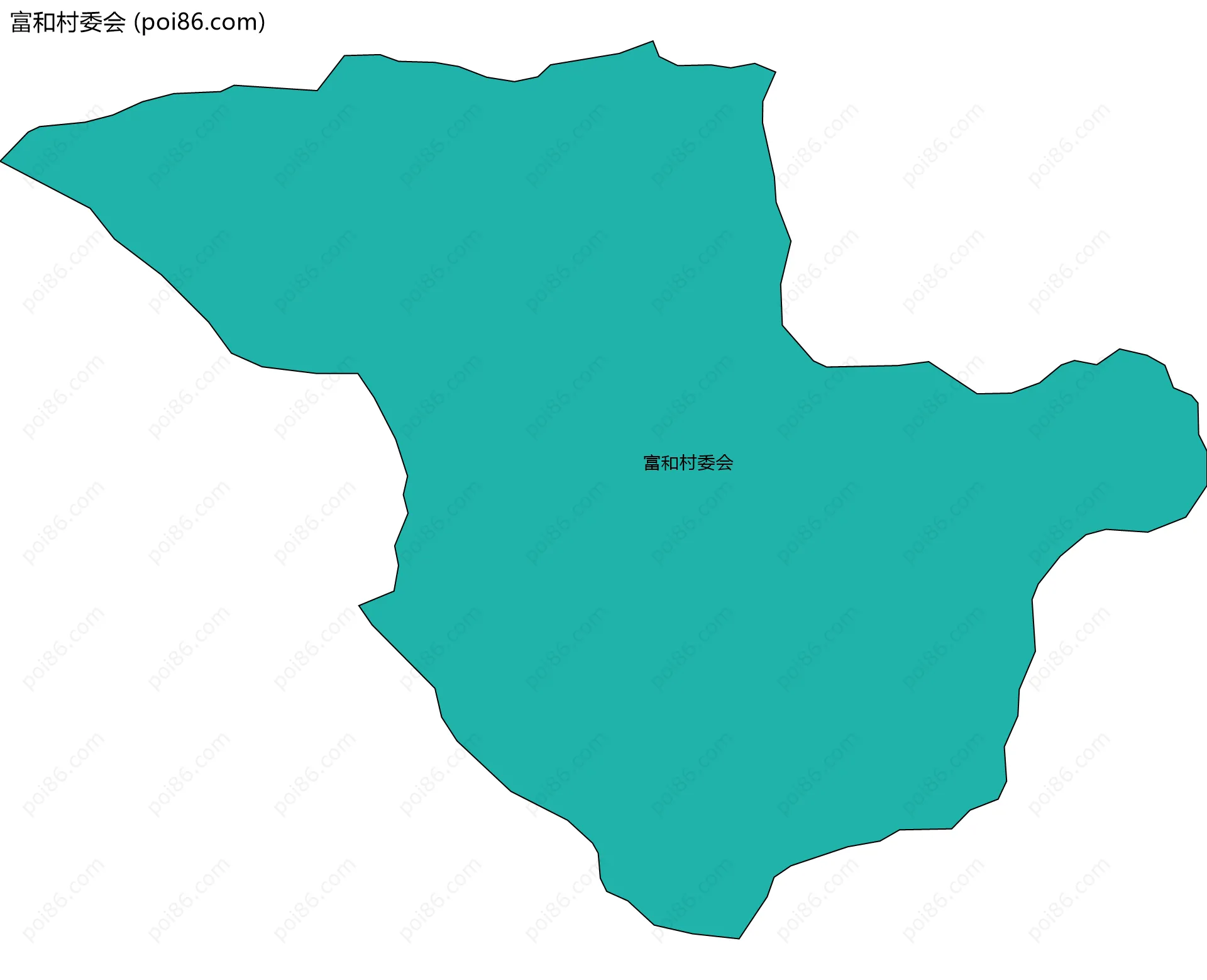 富和村委会边界地图