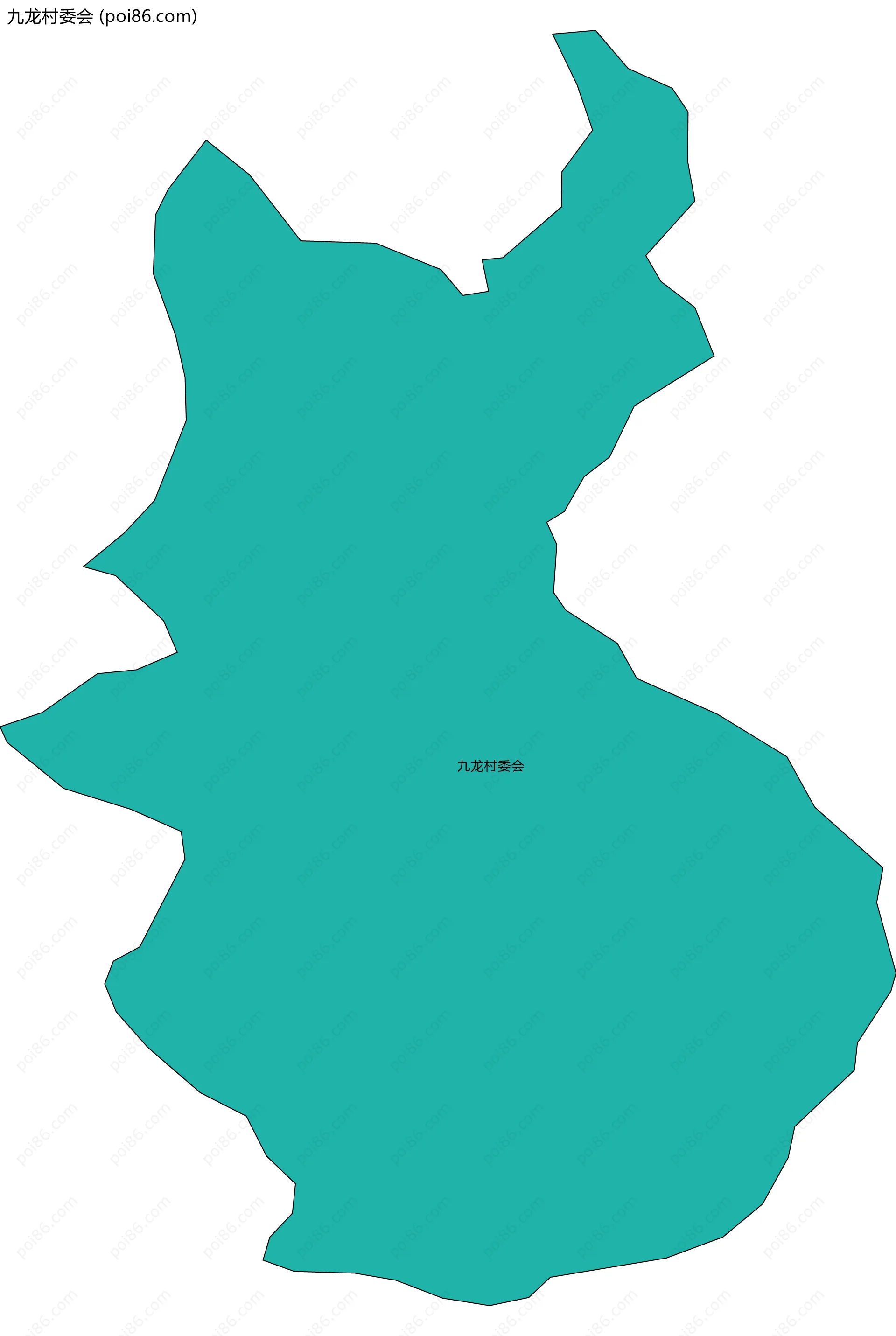 九龙村委会边界地图