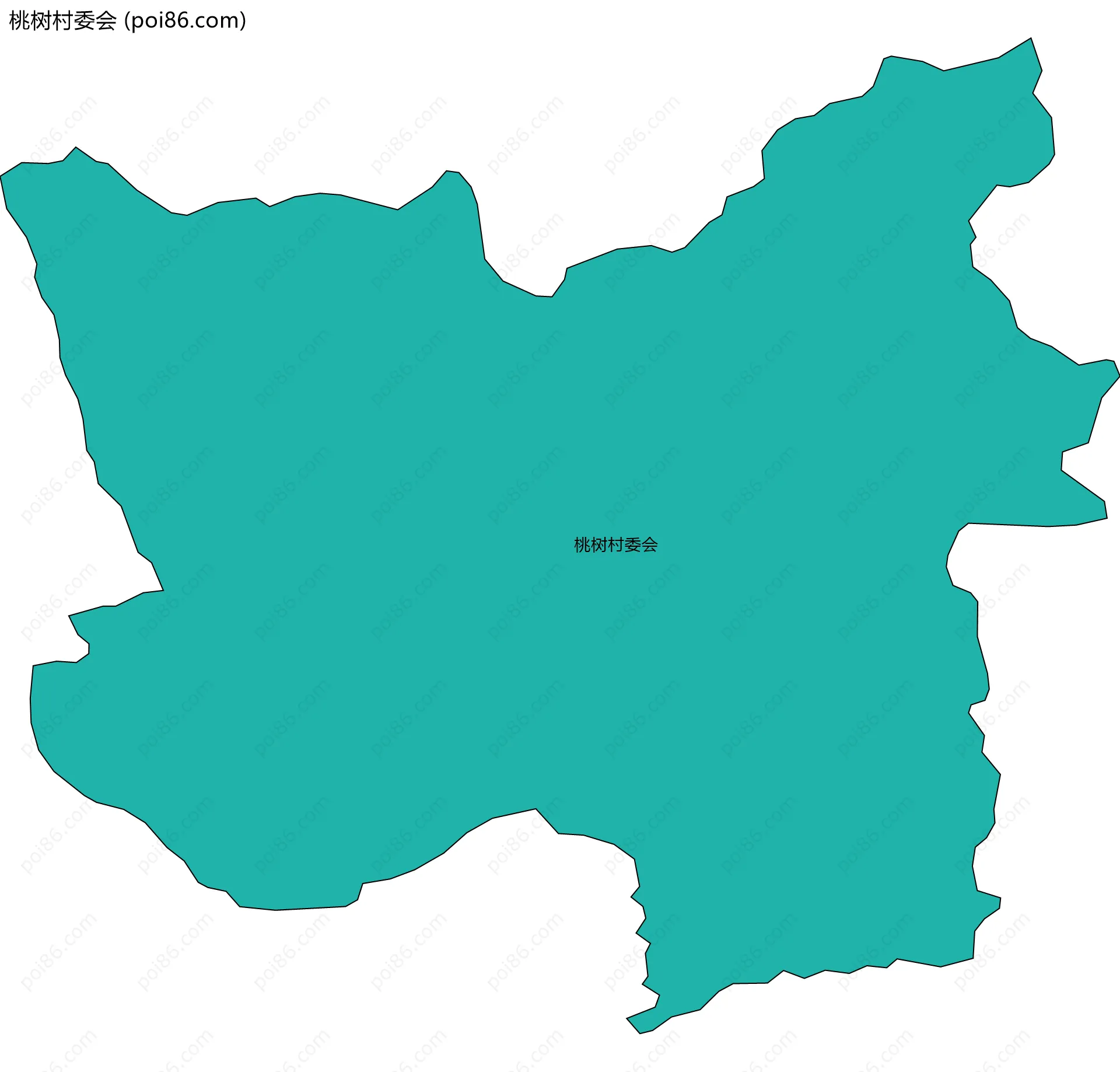 桃树村委会边界地图