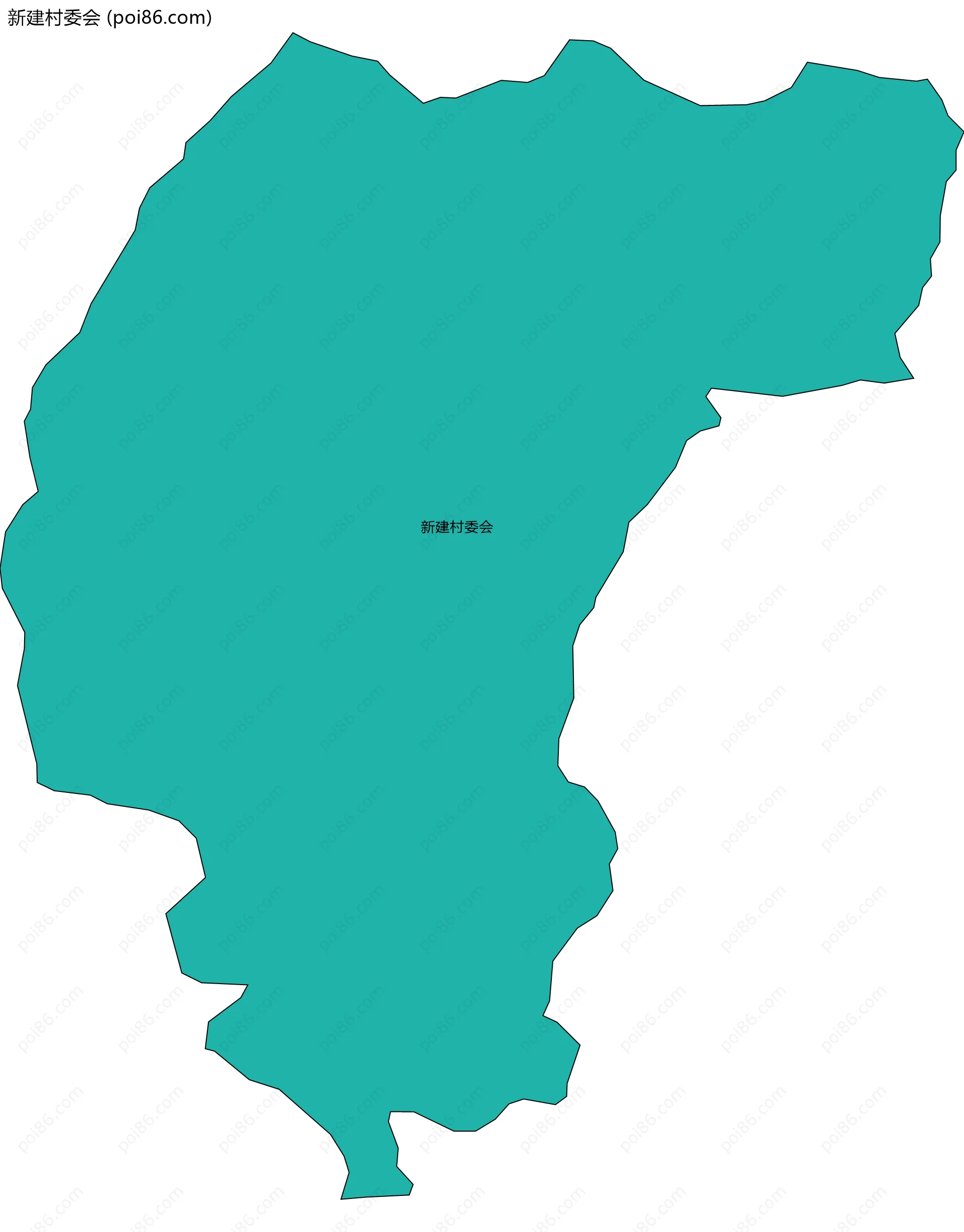 新建村委会边界地图