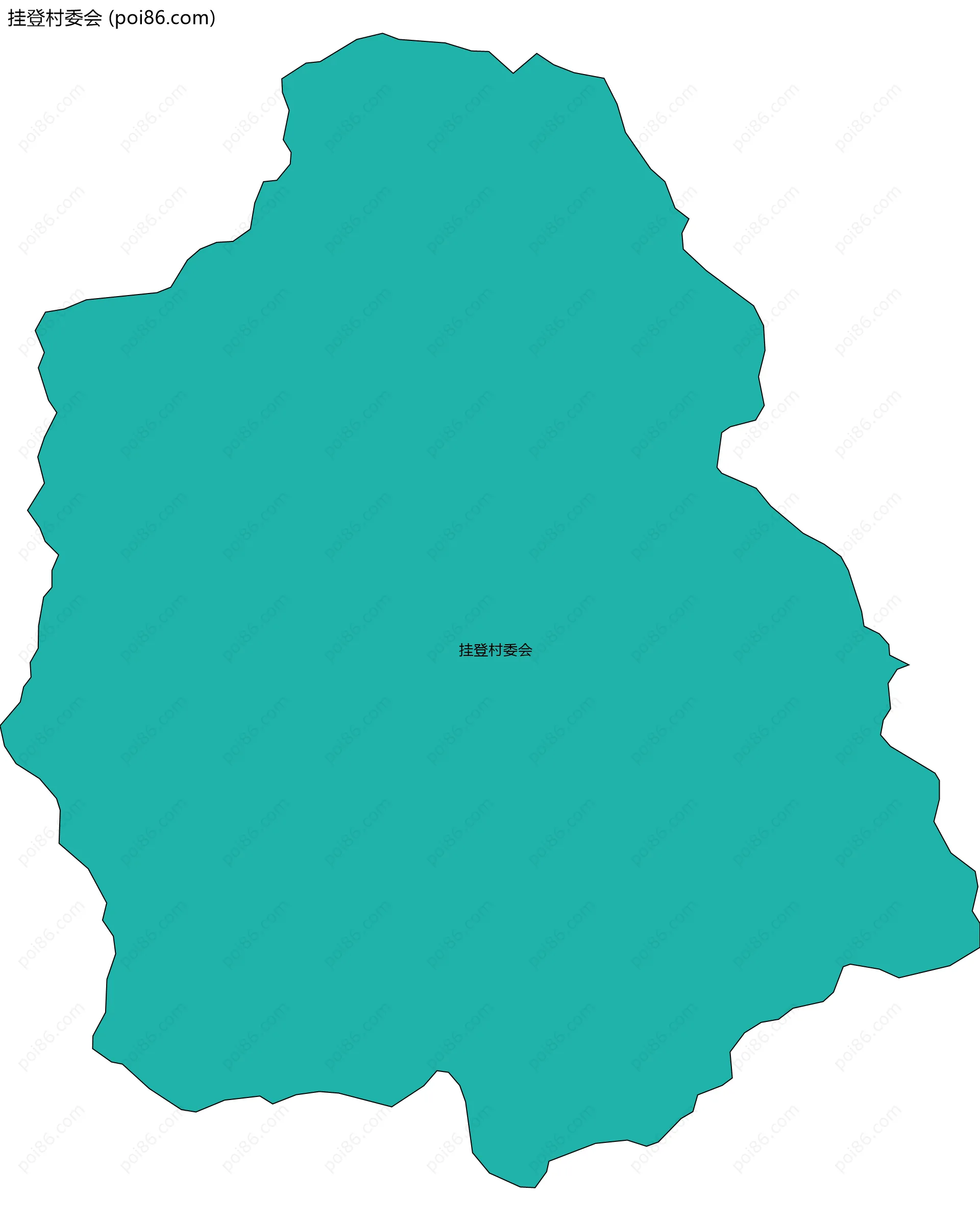 挂登村委会边界地图