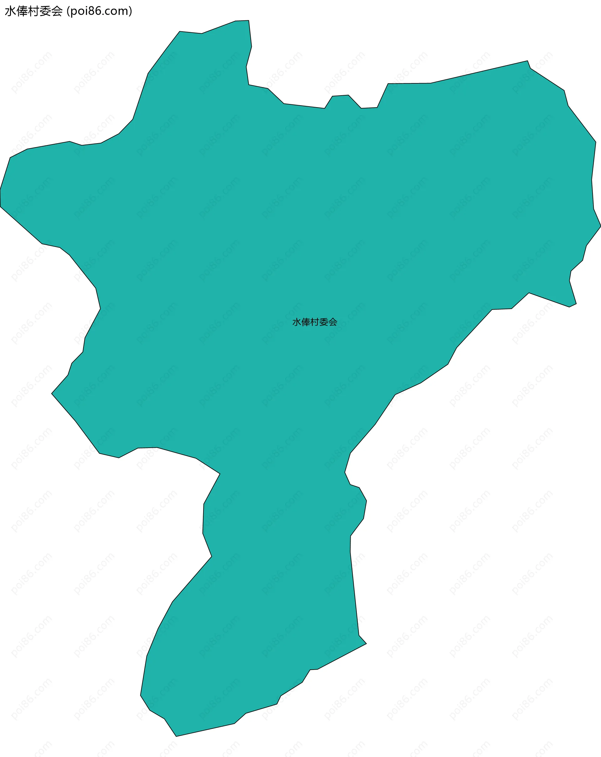 水俸村委会边界地图