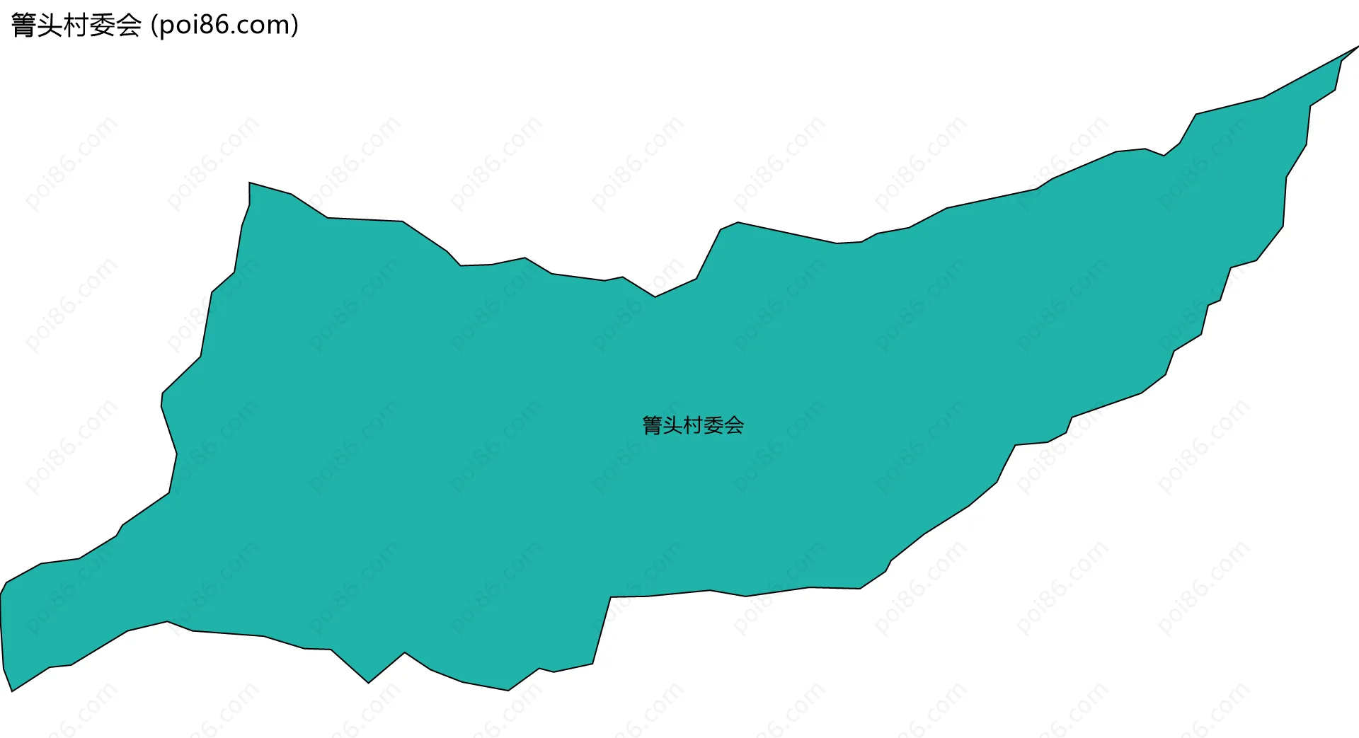 箐头村委会边界地图