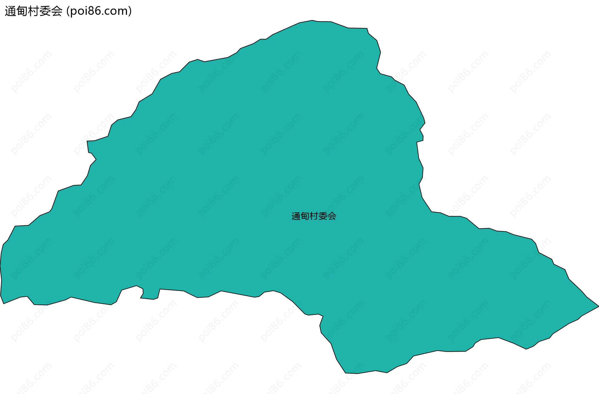 通甸村委会边界地图