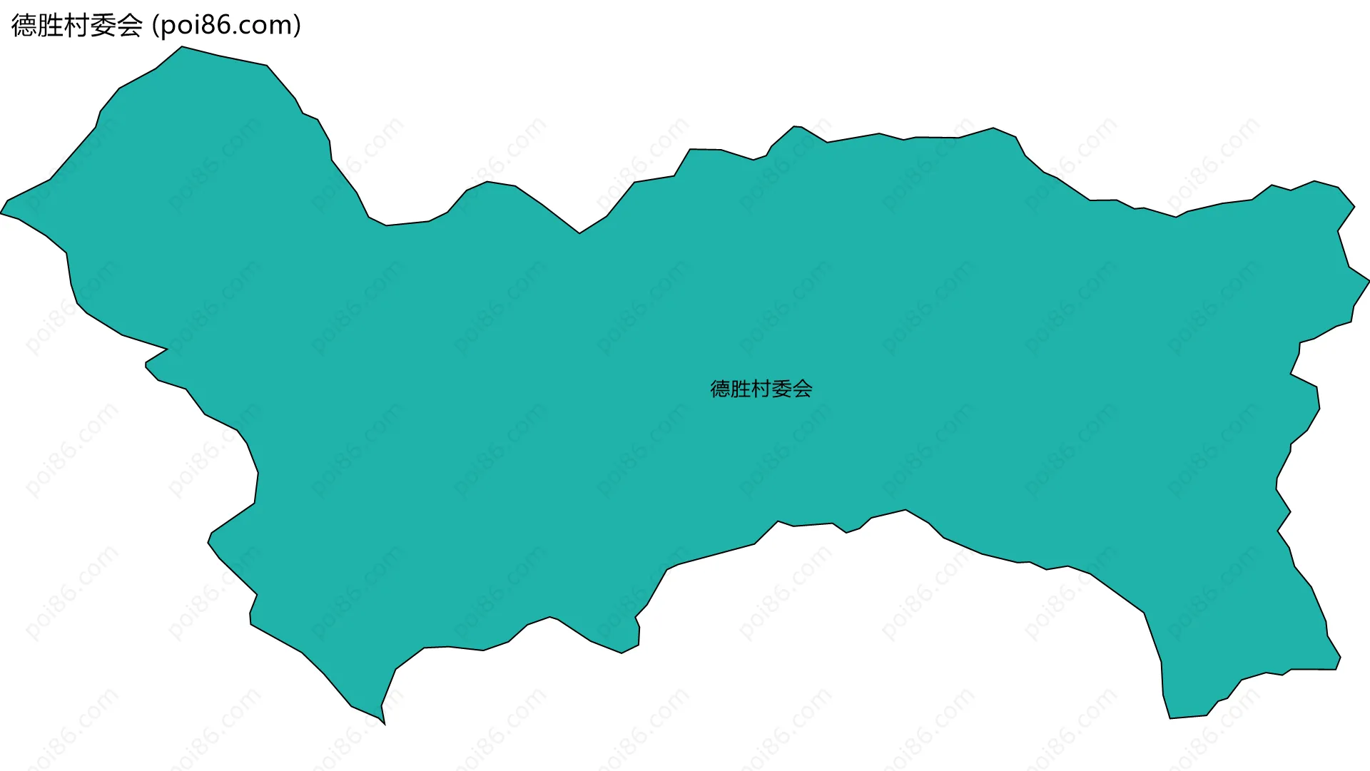 德胜村委会边界地图