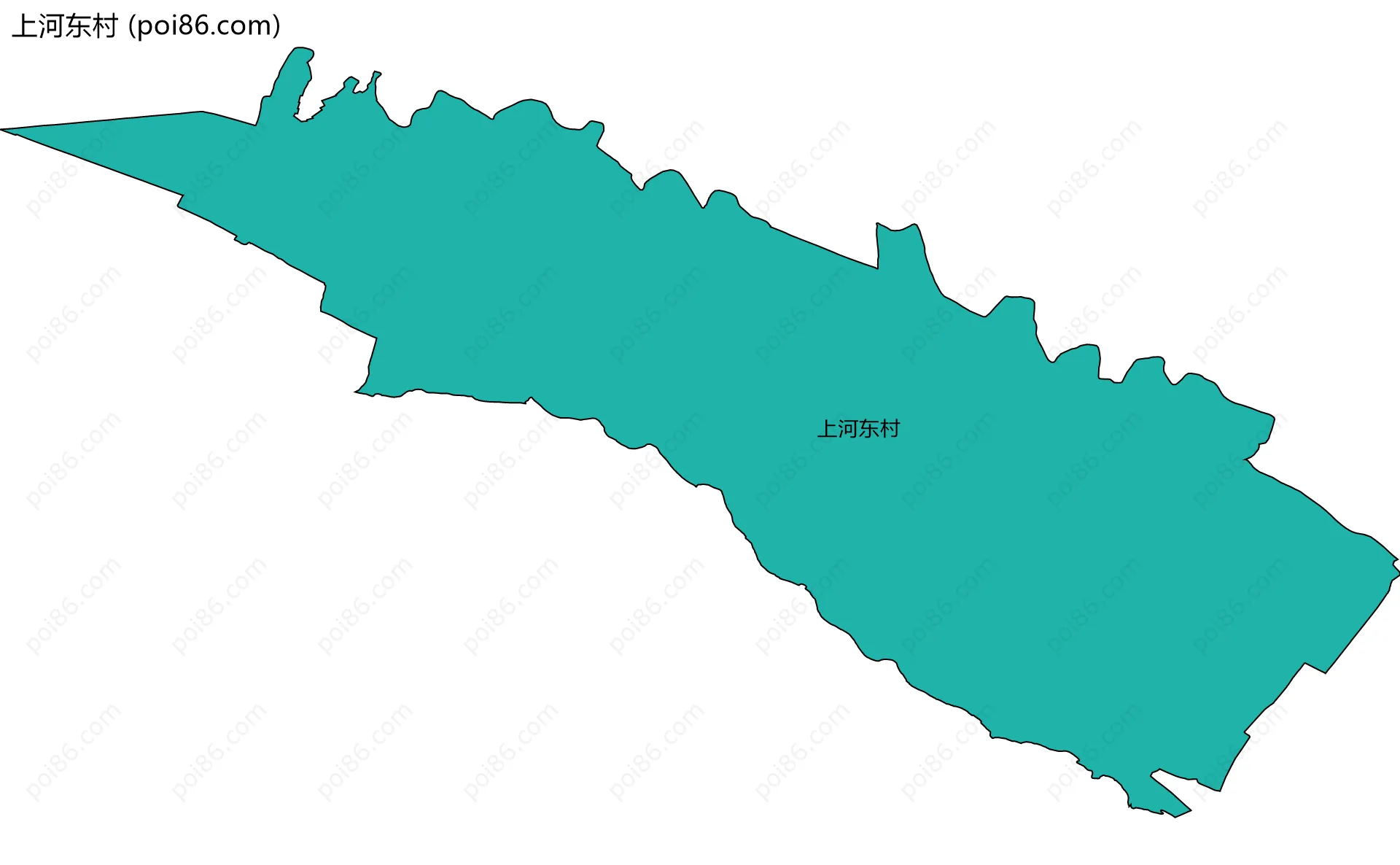 上河东村边界地图