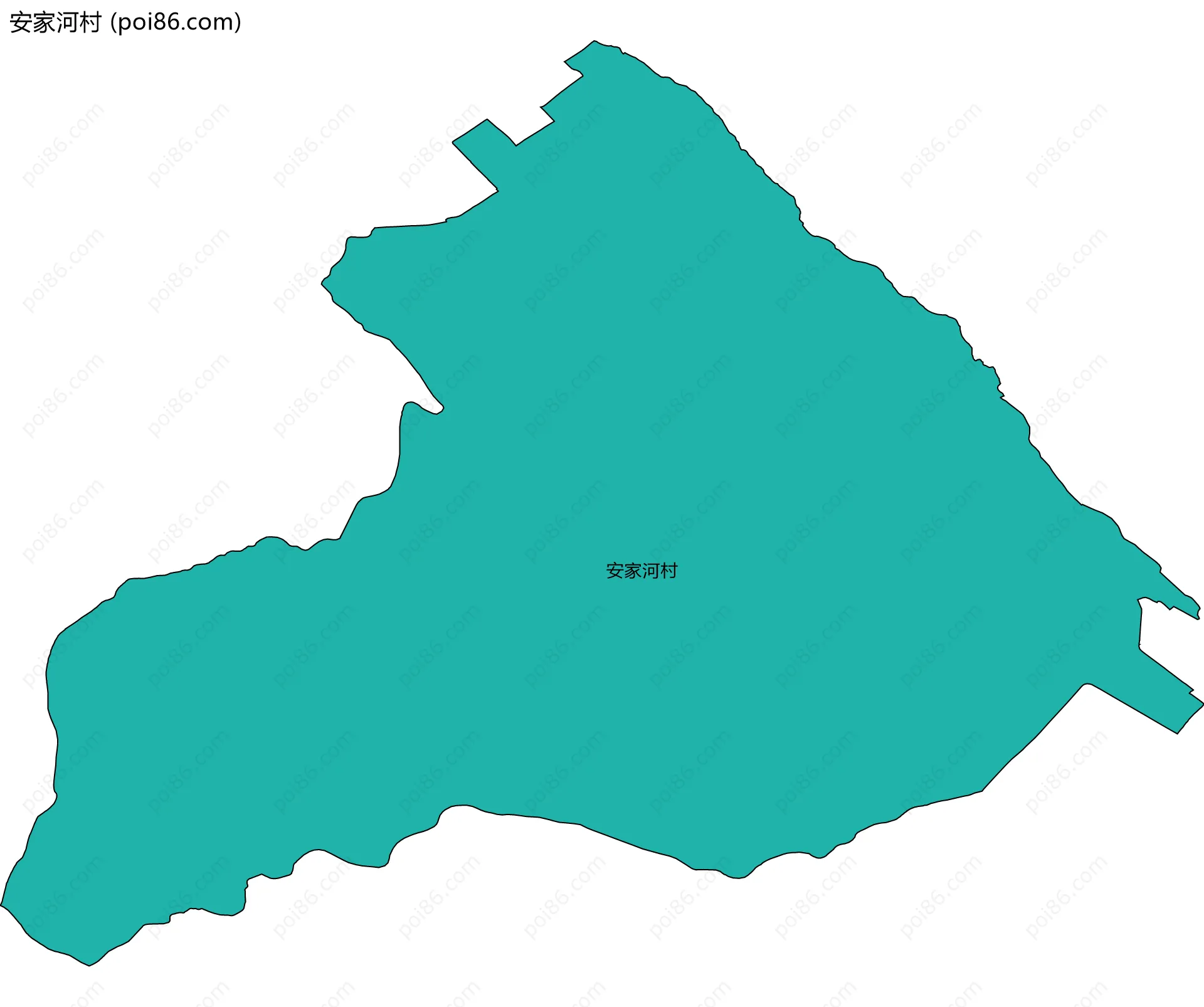 安家河村边界地图