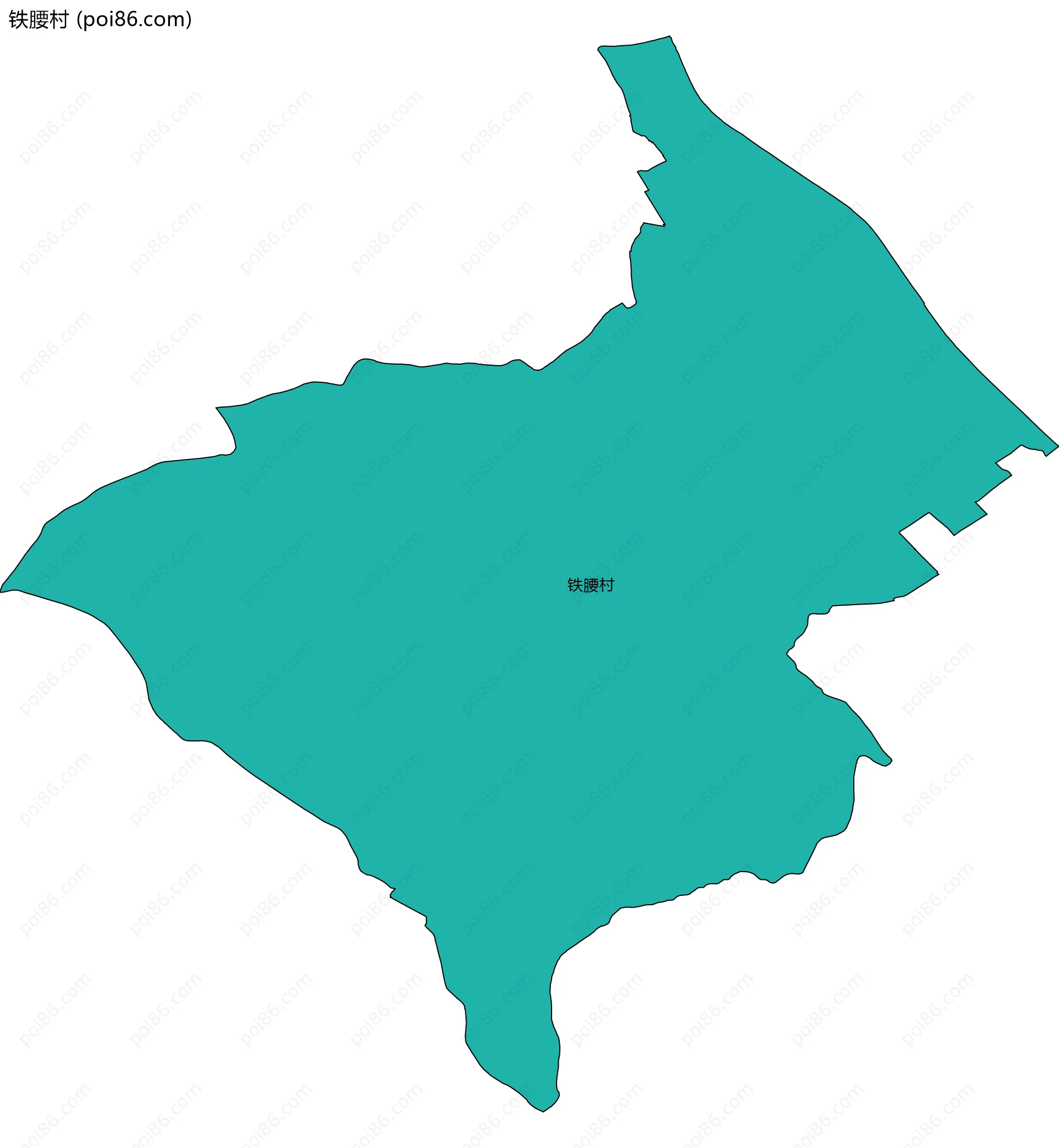 铁腰村边界地图