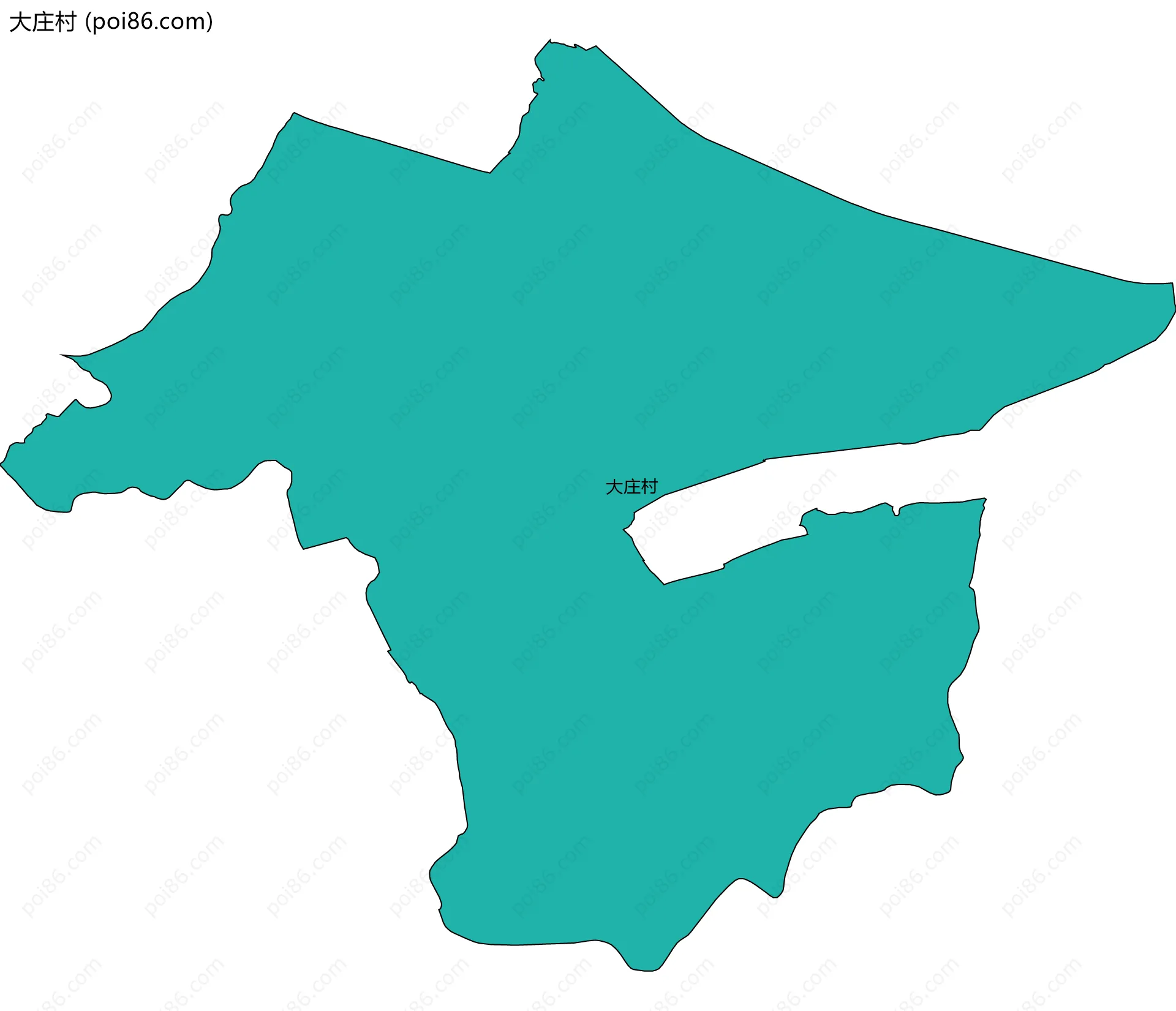 大庄村边界地图