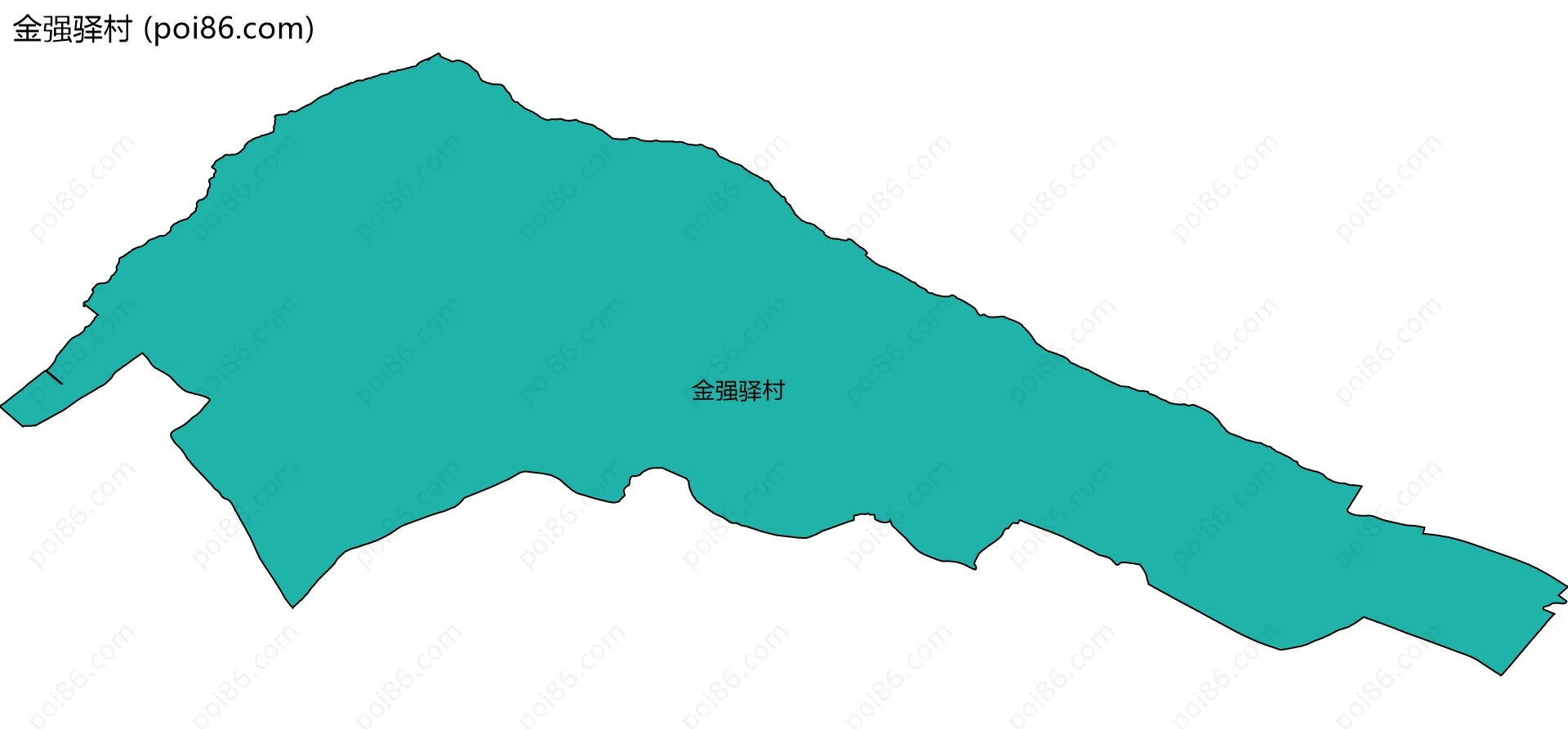 金强驿村边界地图