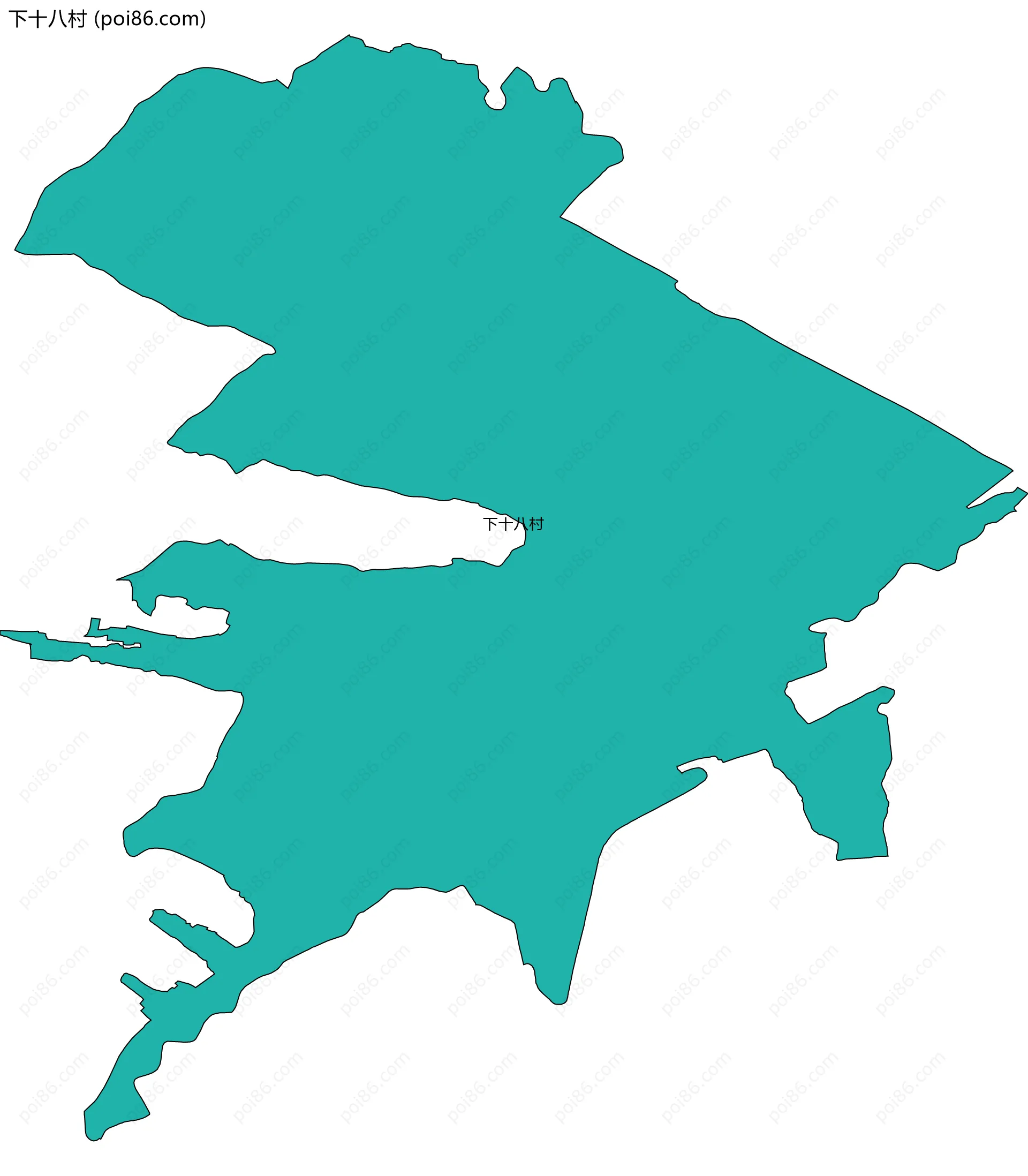 下十八村边界地图