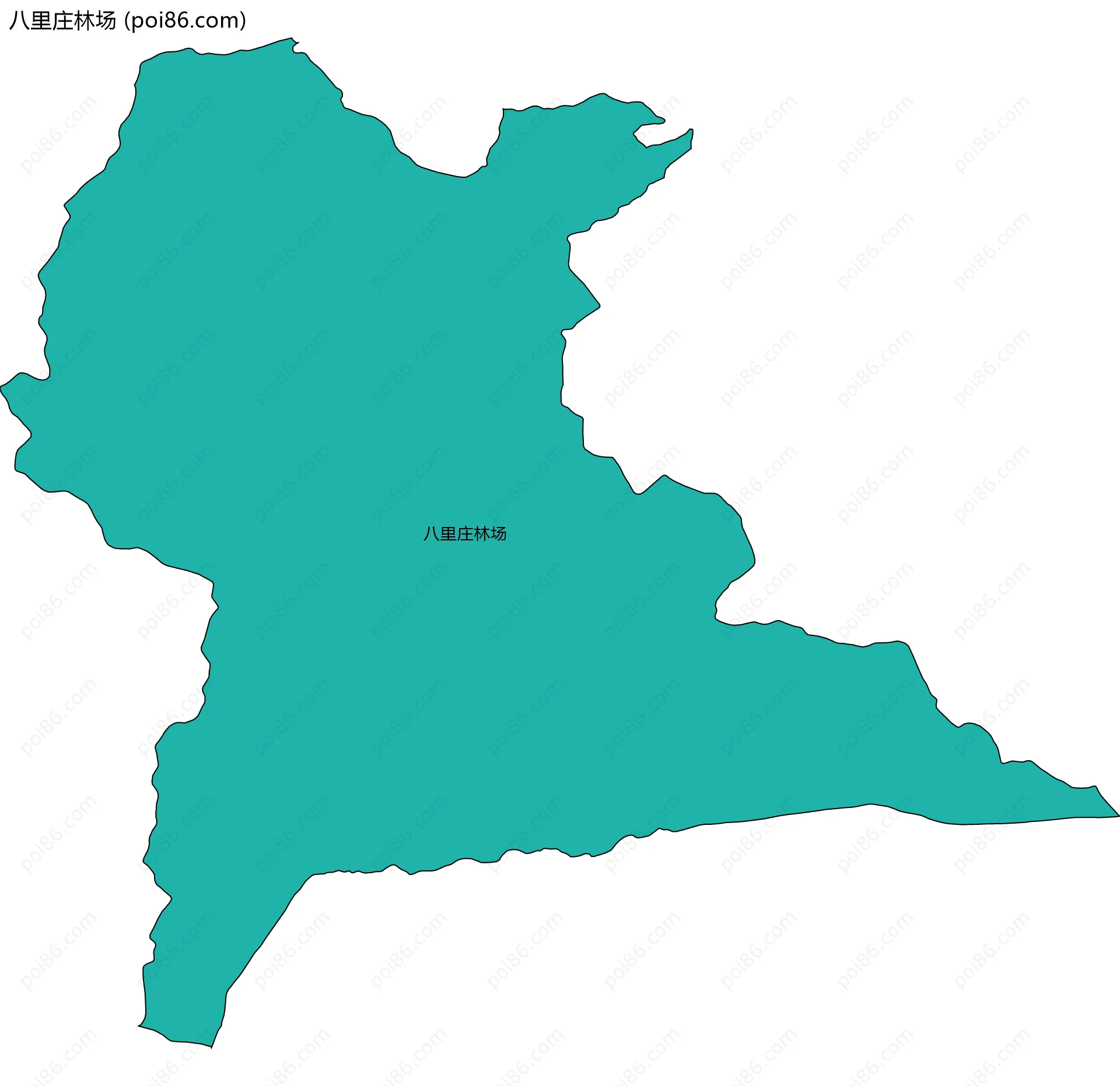 八里庄林场边界地图