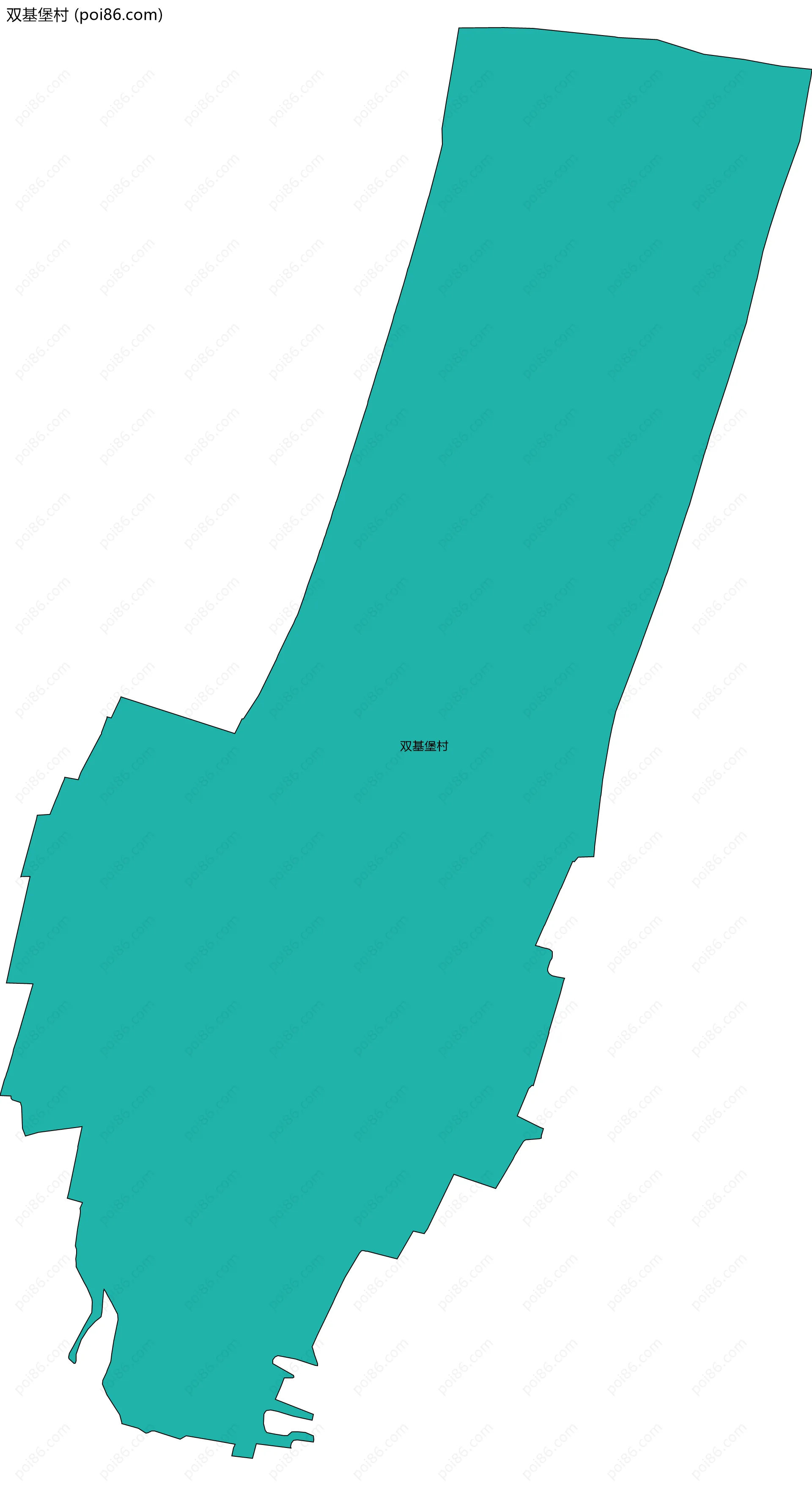 双基堡村边界地图