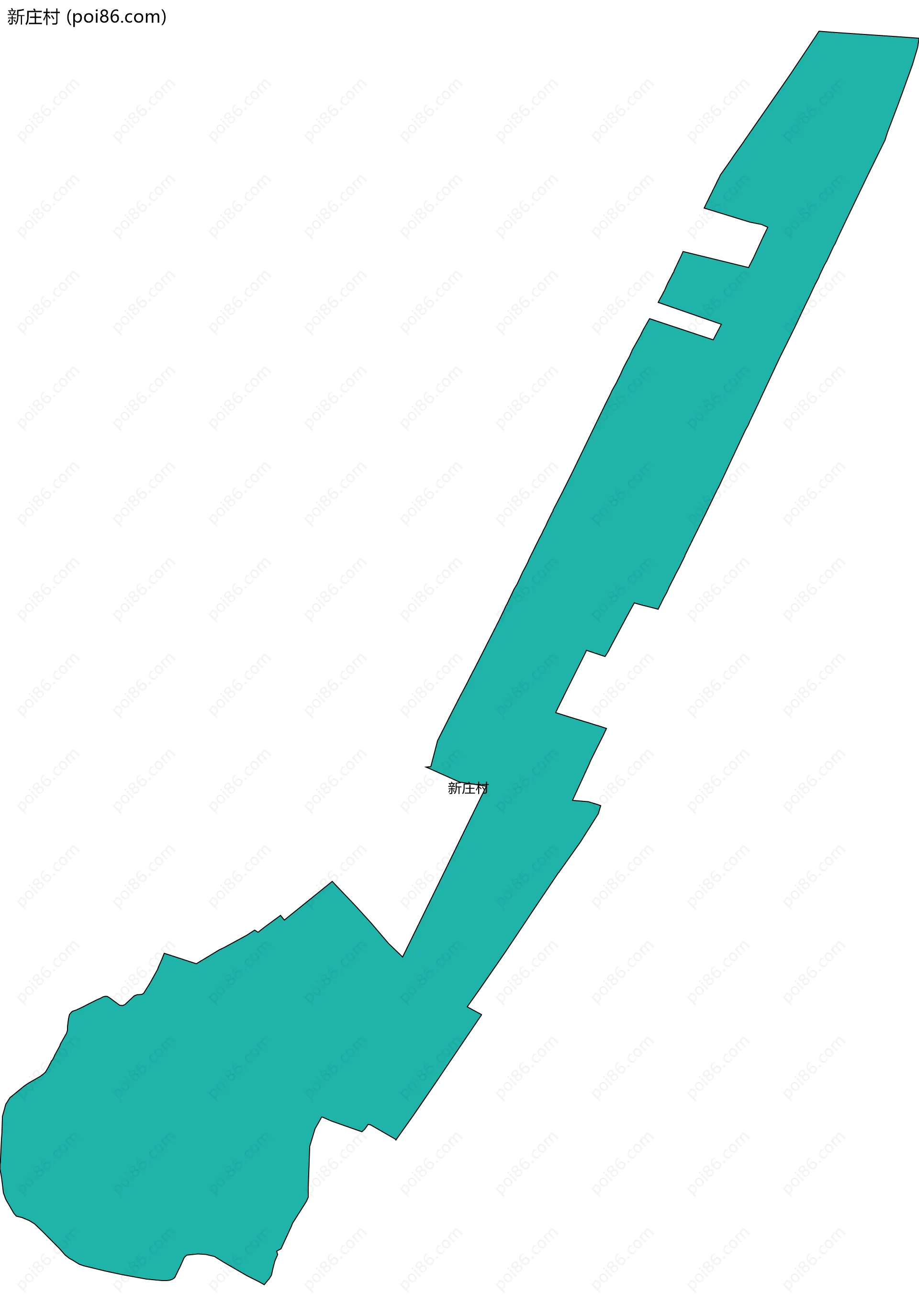 新庄村边界地图