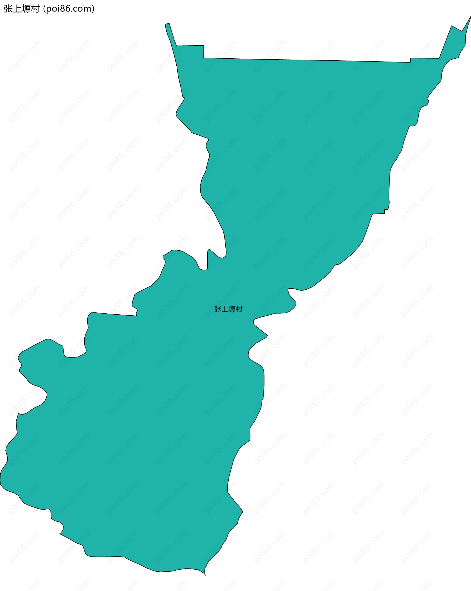 张上塬村边界地图