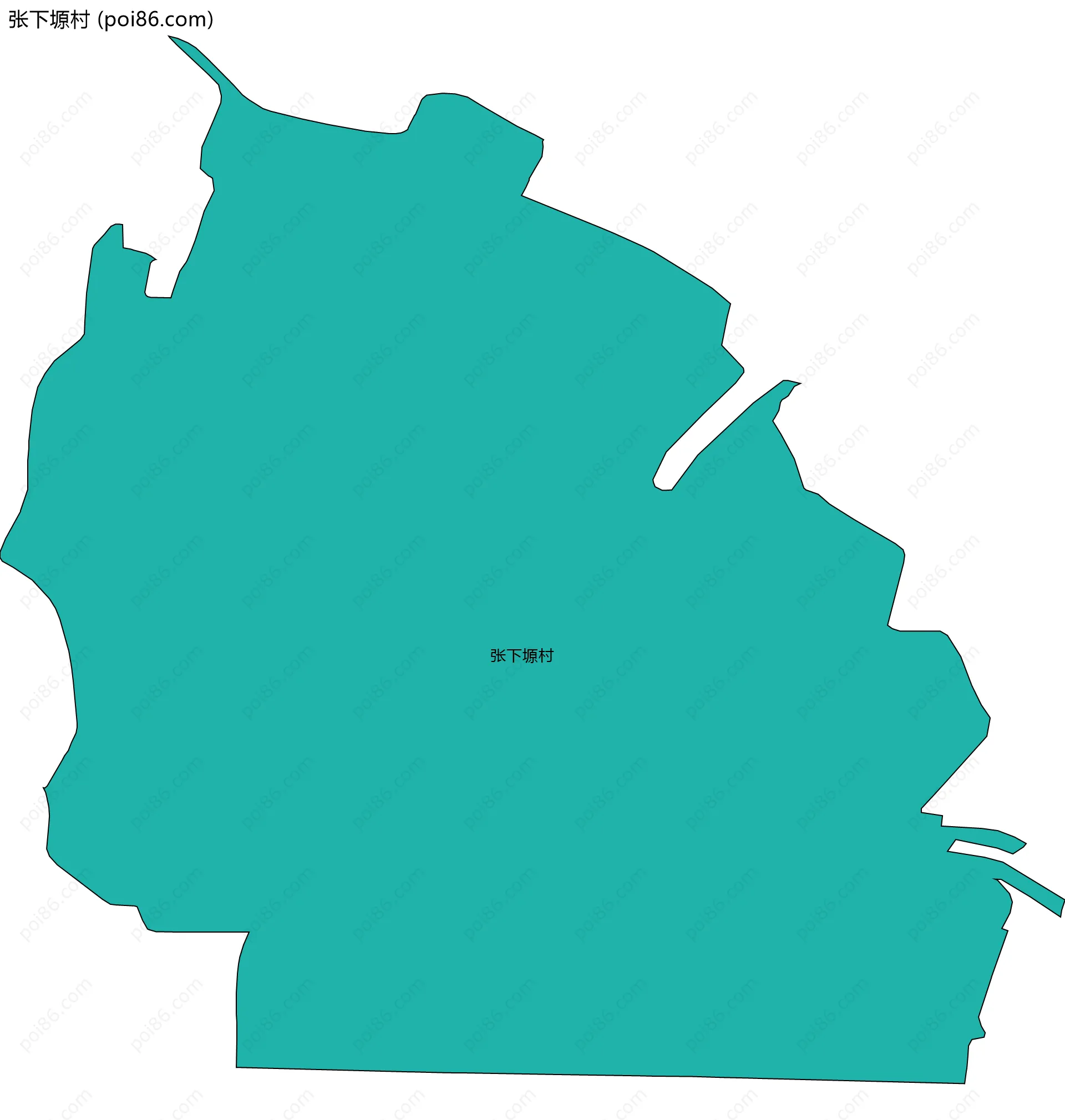 张下塬村边界地图