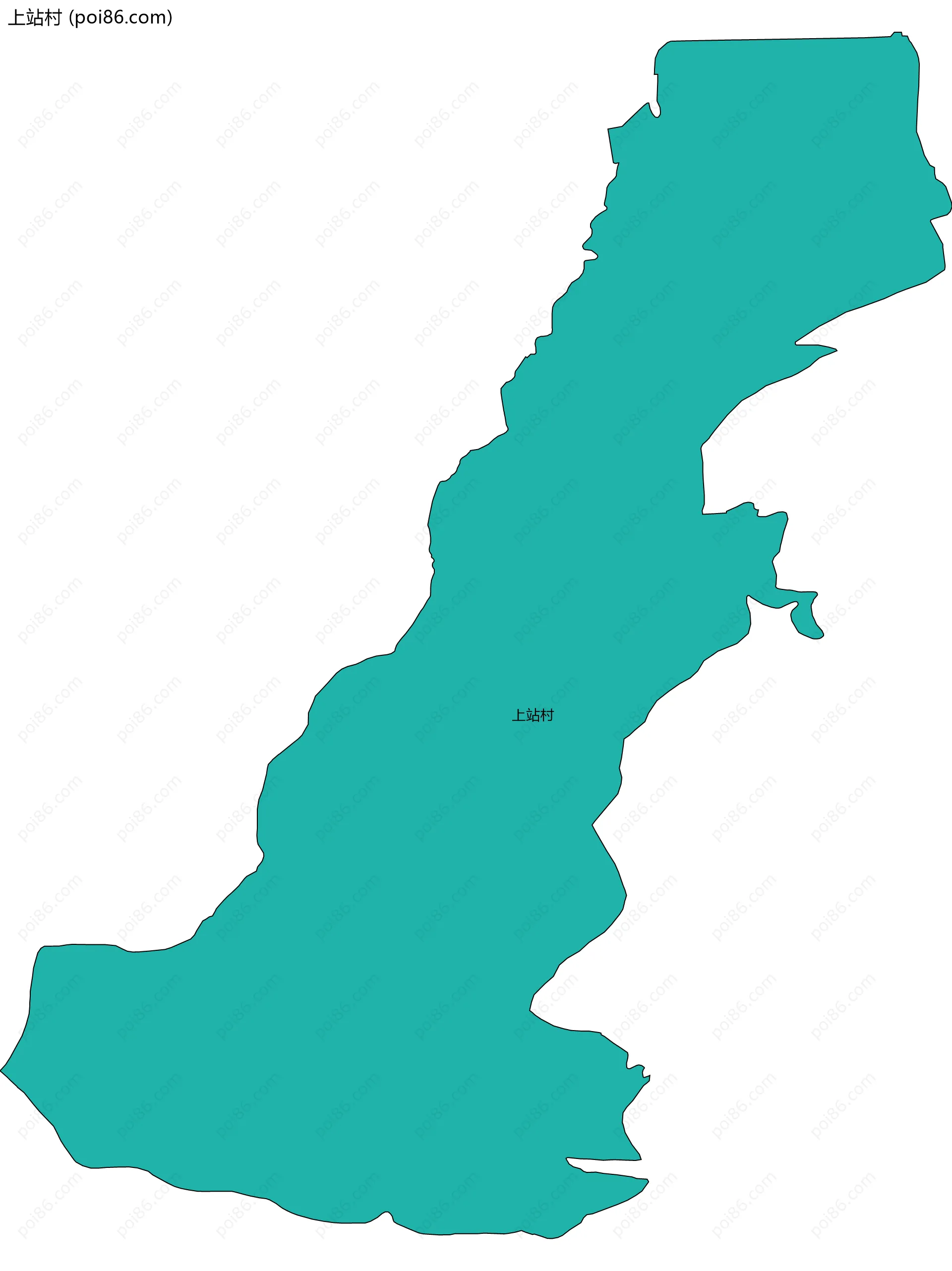 上站村边界地图