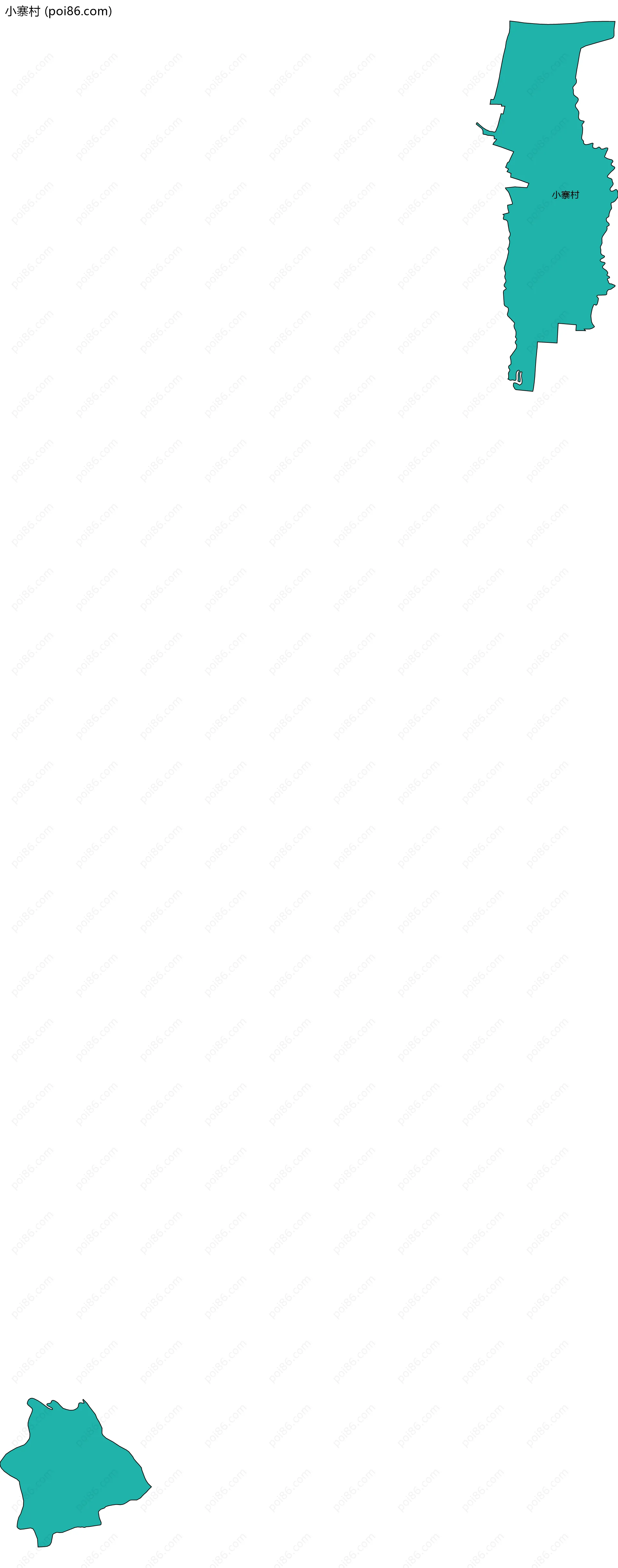 小寨村边界地图