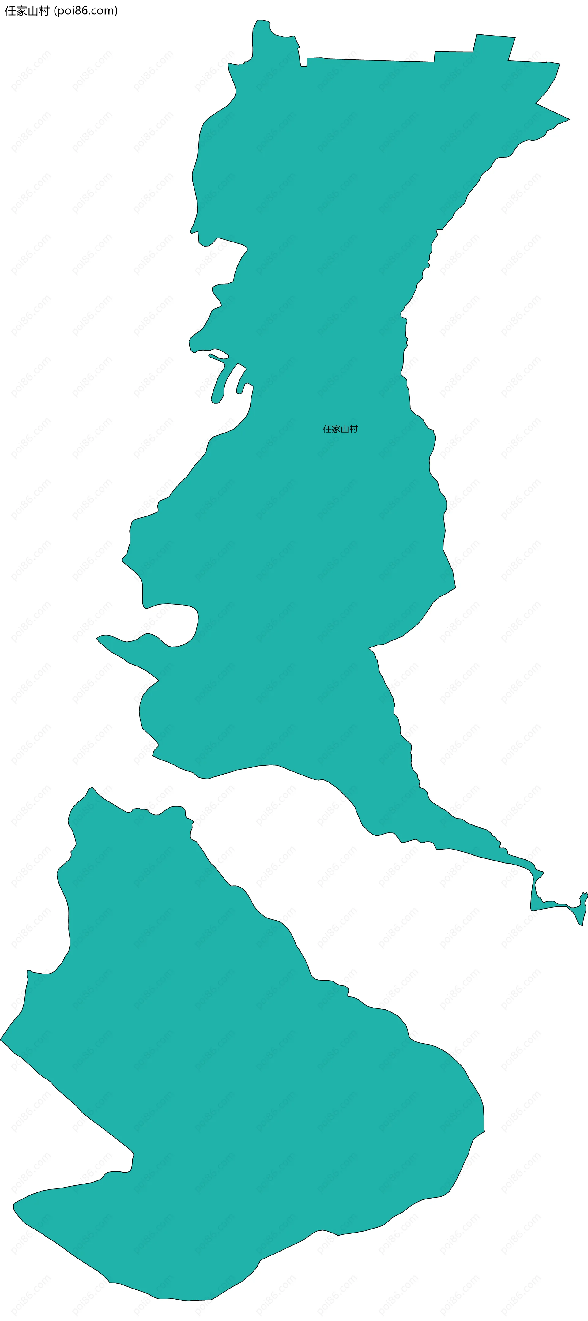 任家山村边界地图