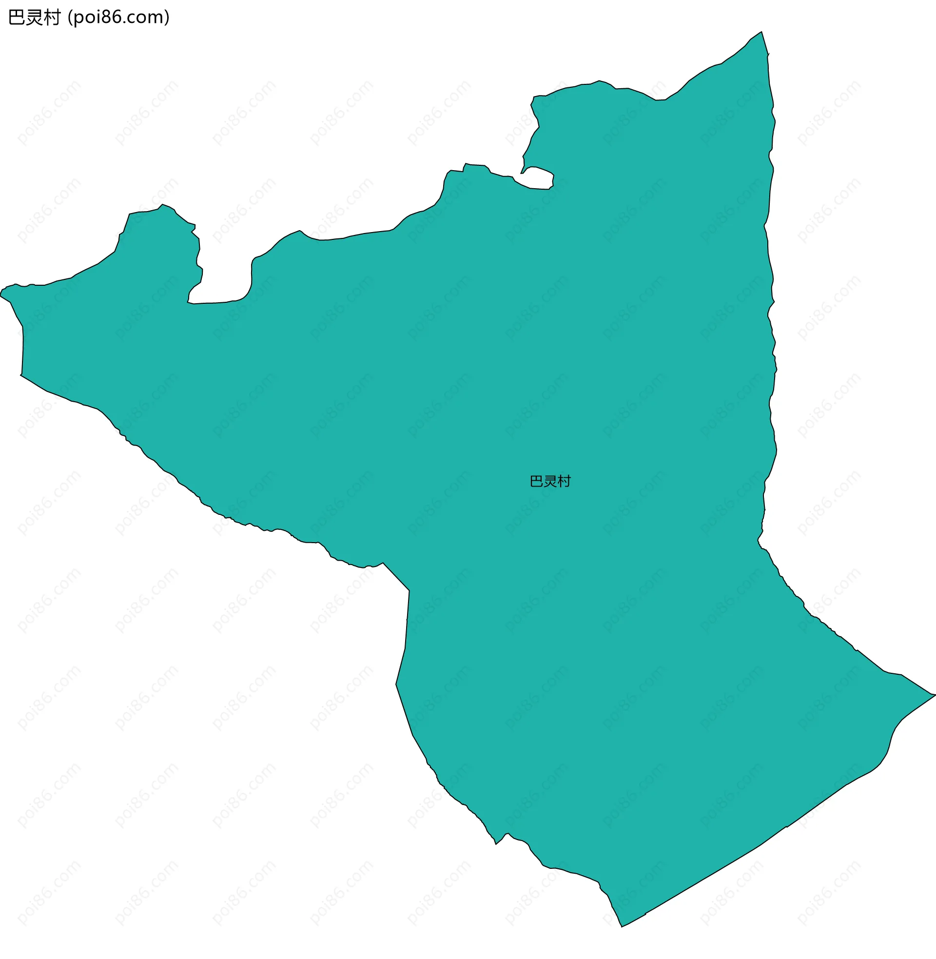 巴灵村边界地图