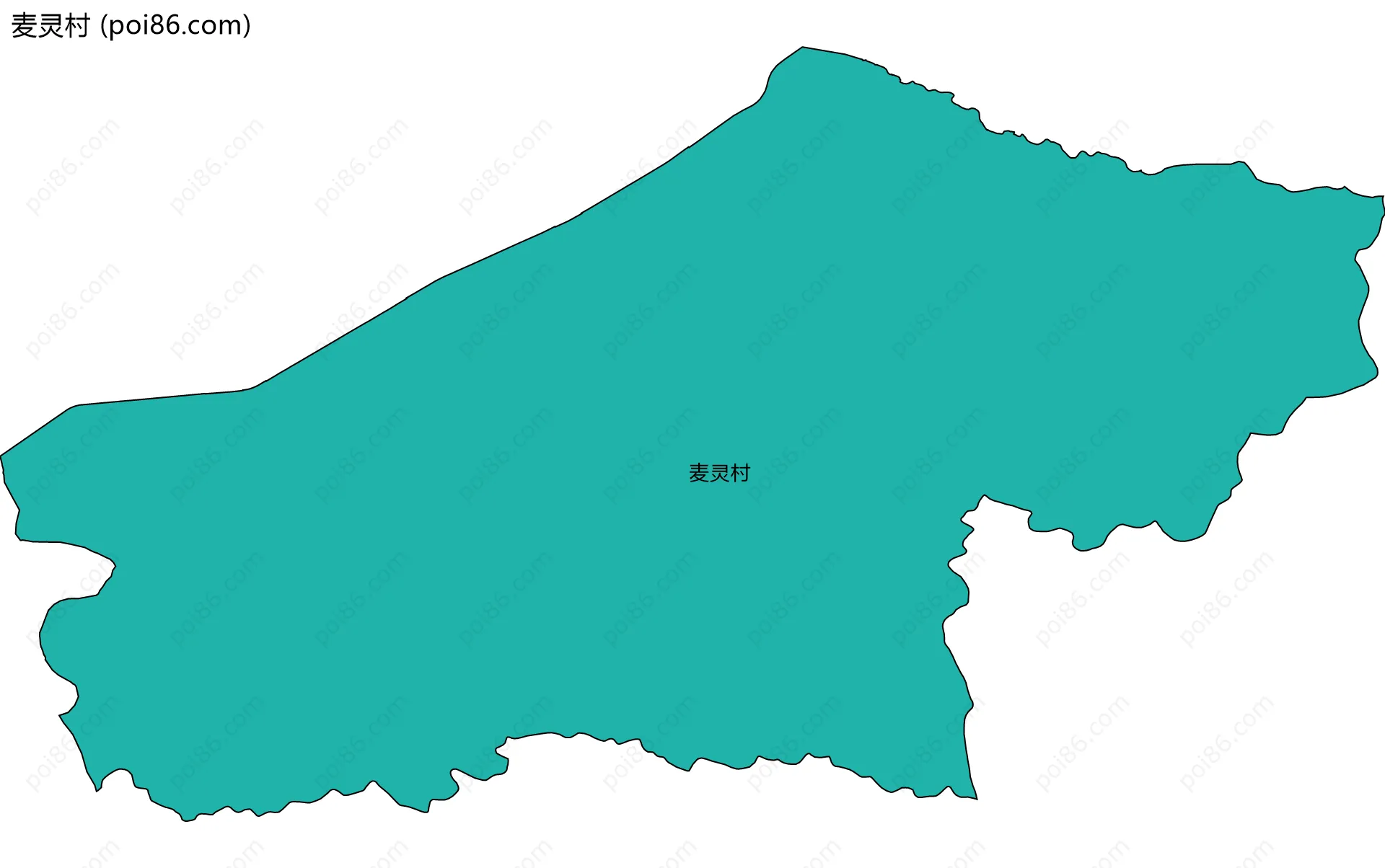 麦灵村边界地图