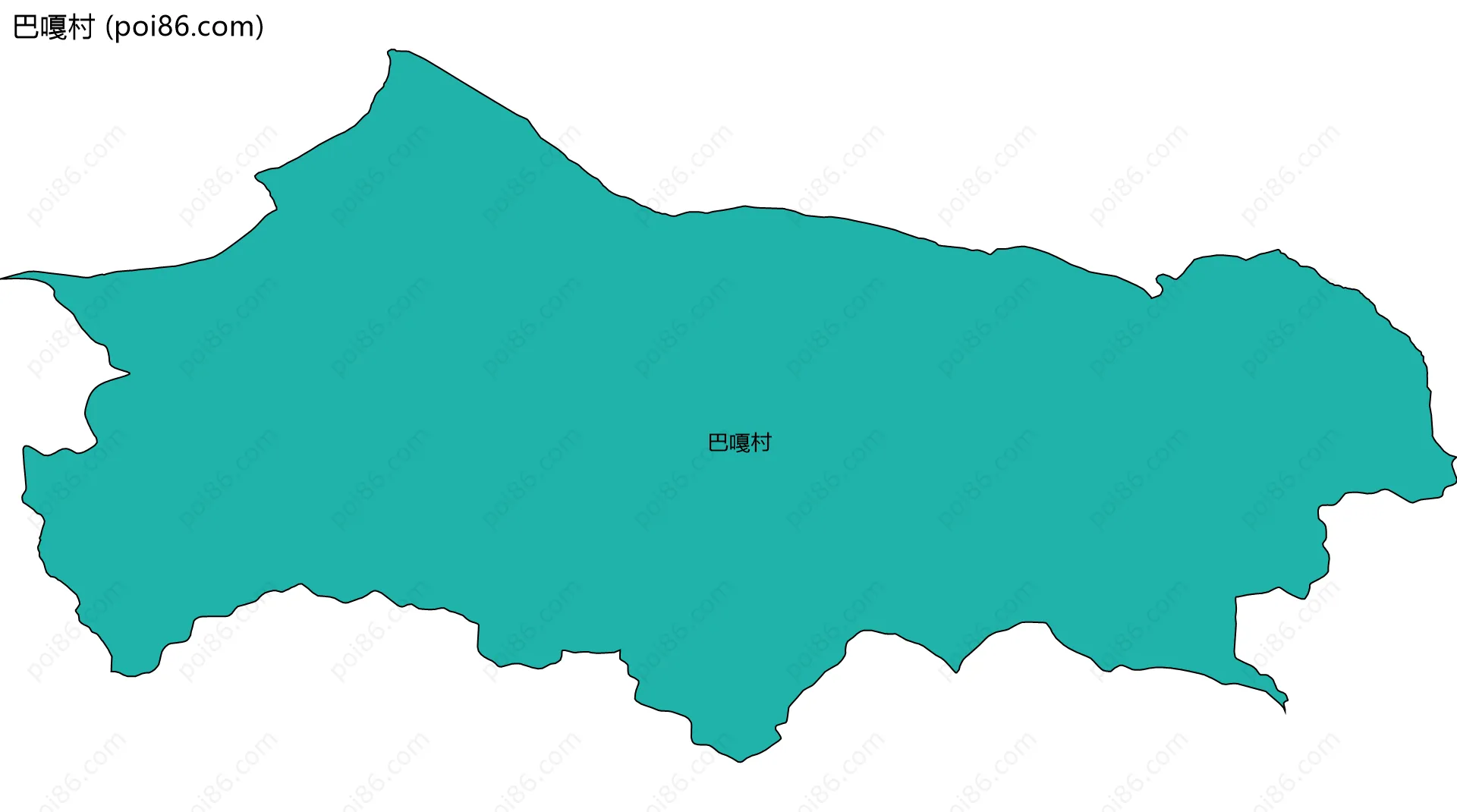 巴嘎村边界地图