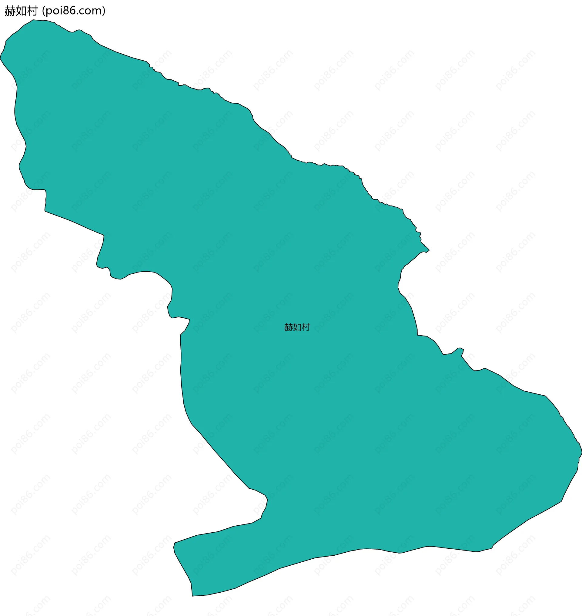 赫如村边界地图