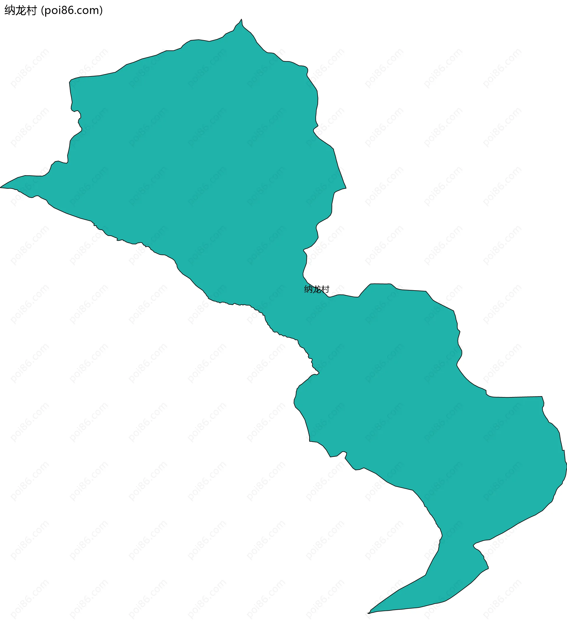 纳龙村边界地图