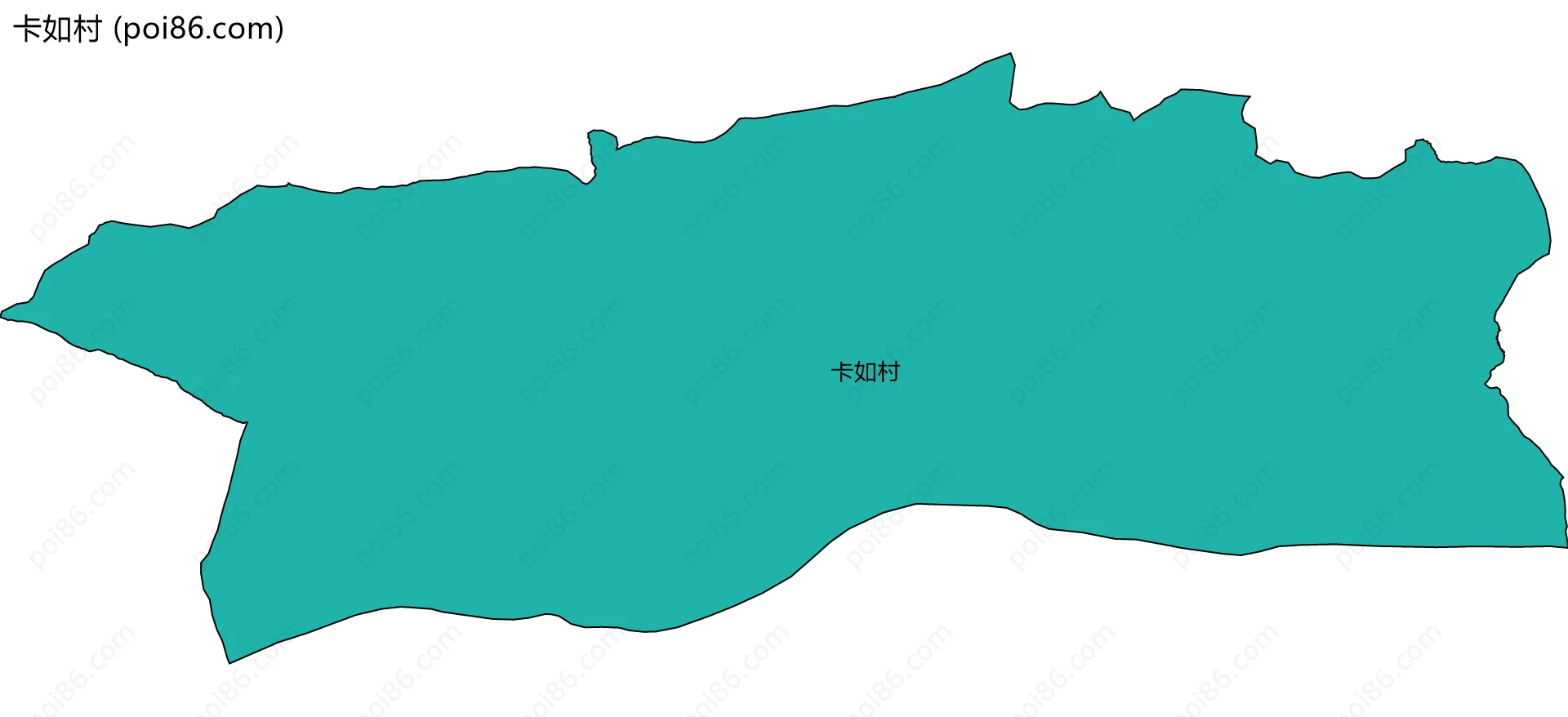 卡如村边界地图