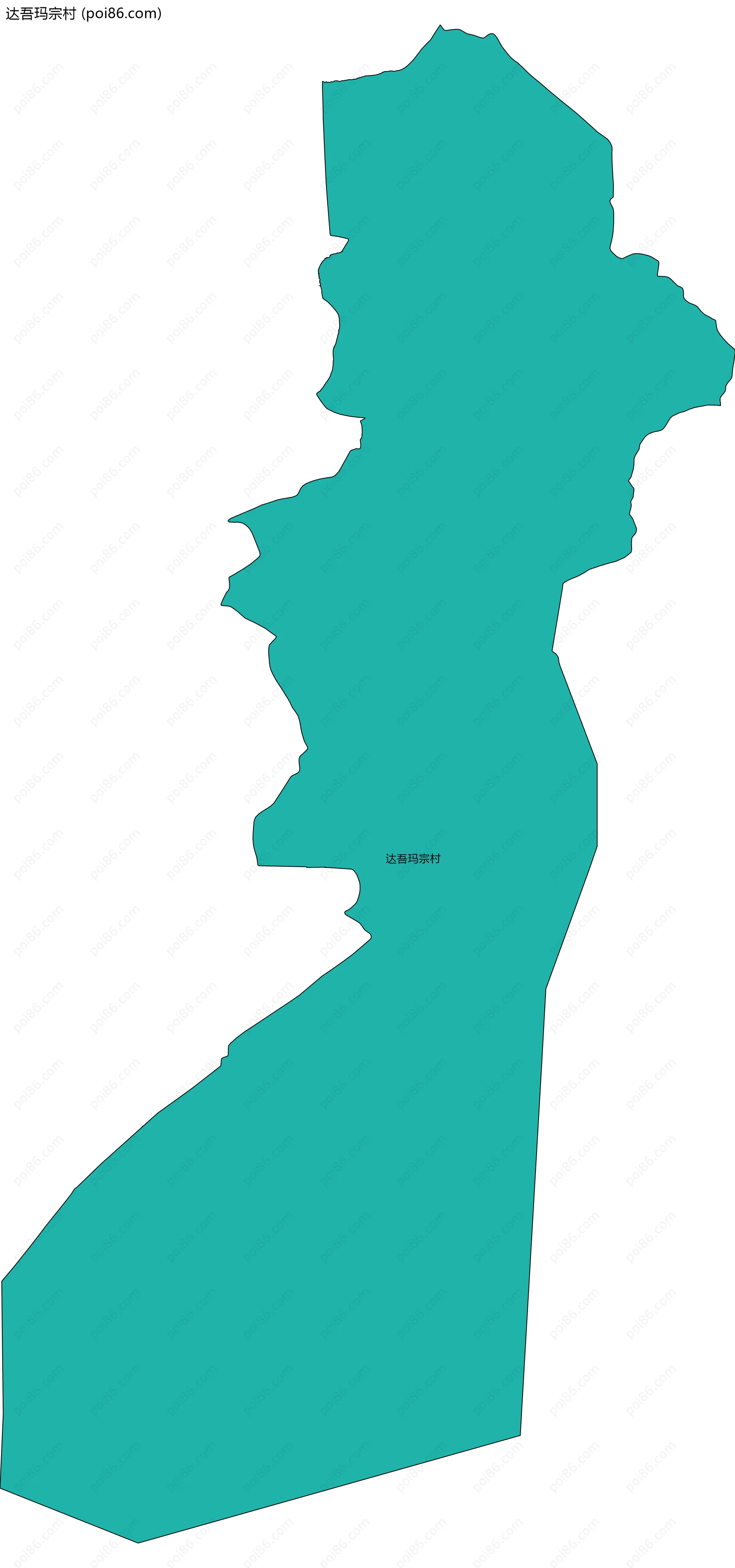 达吾玛宗村边界地图